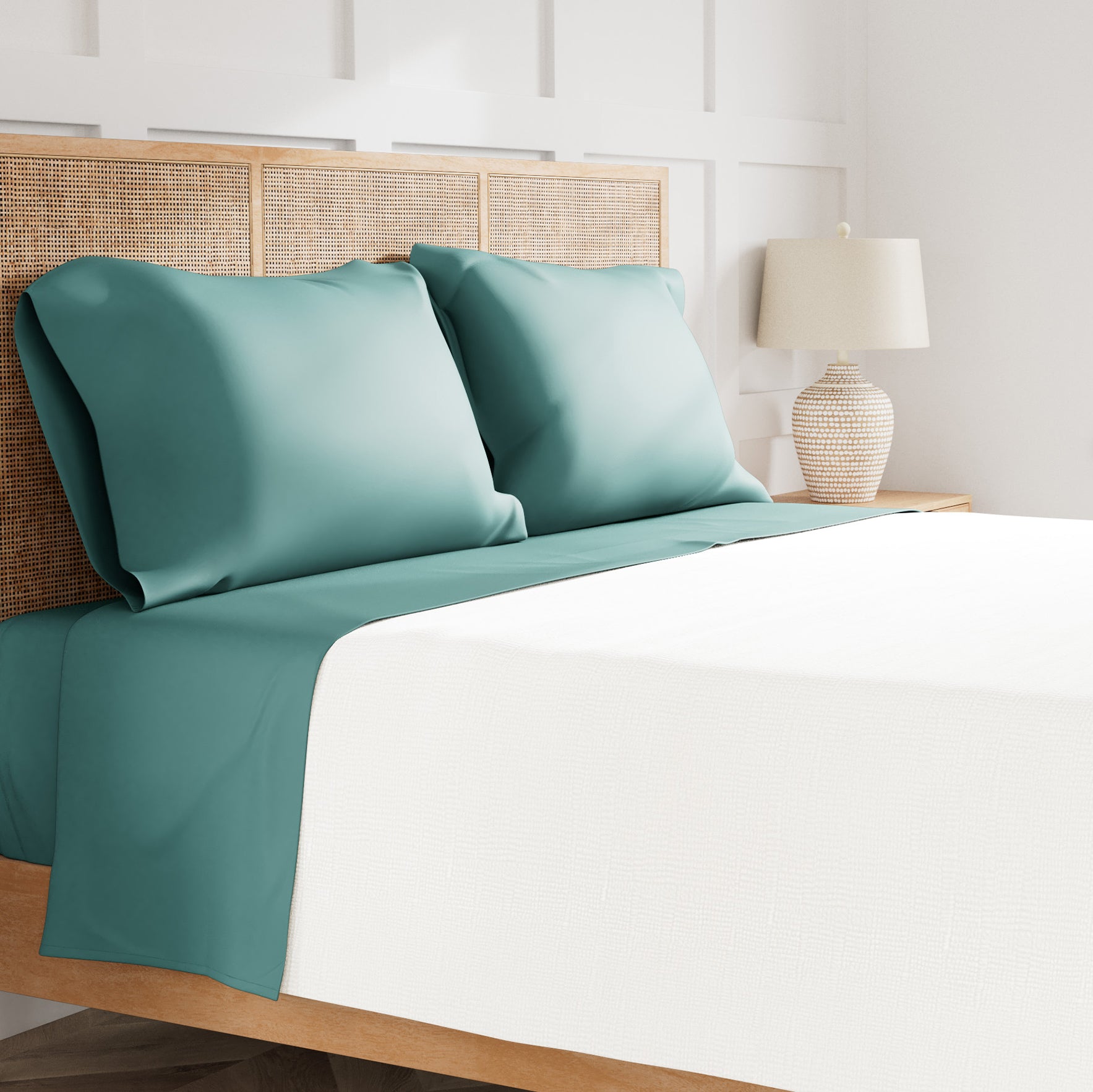 Premium Ready to Bed 2.0 Sheet Set - Soft Breathable Bedding for Ultimate Comfort - Perfect for Master Bedroom, Guest Room & Vacation Homes