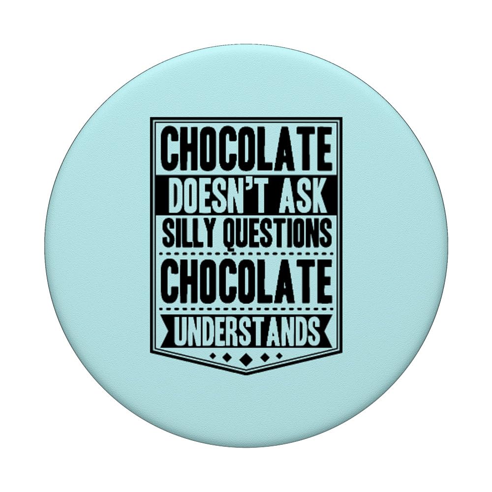 Chocolate-Themed PopSockets Standard PopGrip - Swappable Phone Grip & Stand for Smartphones | Perfect for Chocolate Lovers, Coffee Breaks & Sweet Treat Enthusiasts