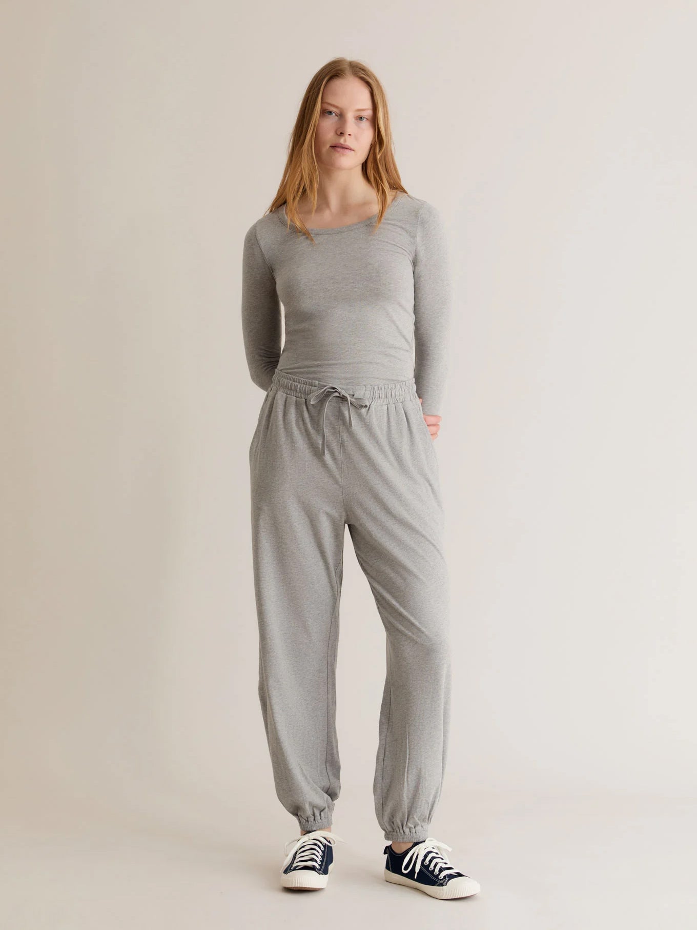 Komodo Teresa Jogger Pants for Women - Marl Grey Comfortable Lounge & Yoga Pants - Perfect for Workout, Running, Travel and Casual Wear