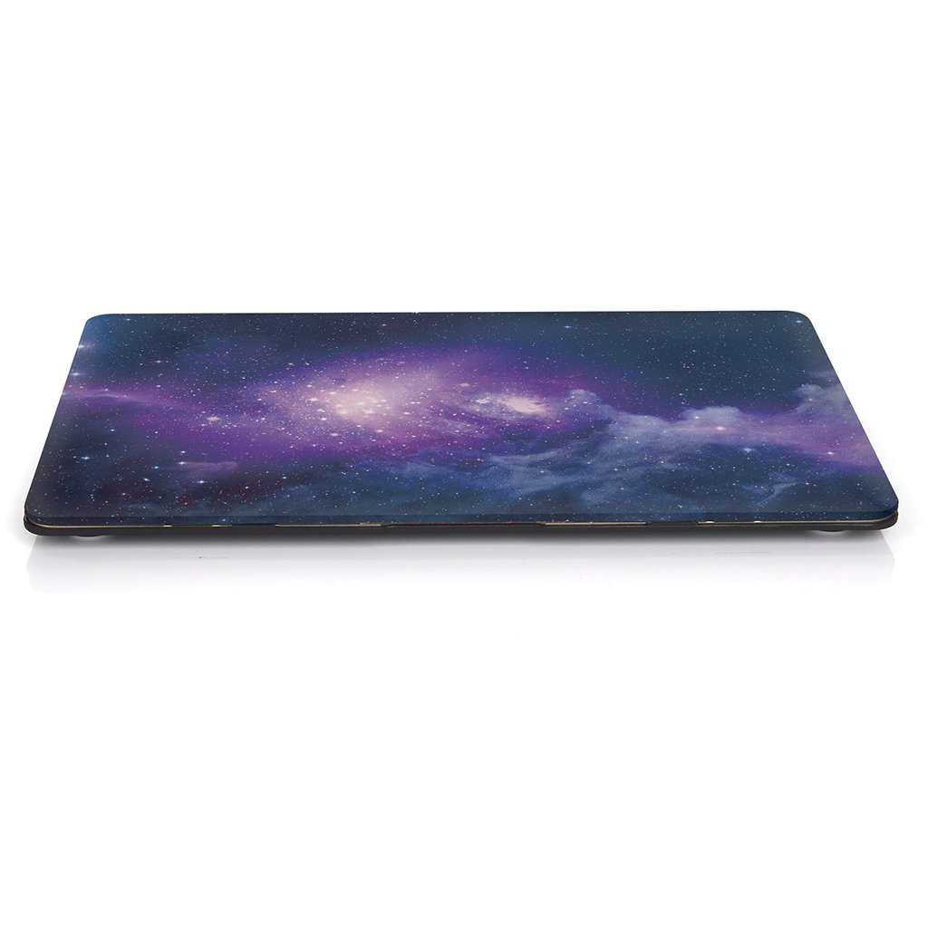 UESWILL Retina 12-inch Galaxy Pattern Hard Shell Case Cover for MacBook 12-inch (Model A1534) with Microfiber Cleaning Cloth - Nebula Purple | Protective Laptop Cover for Work, Travel & School