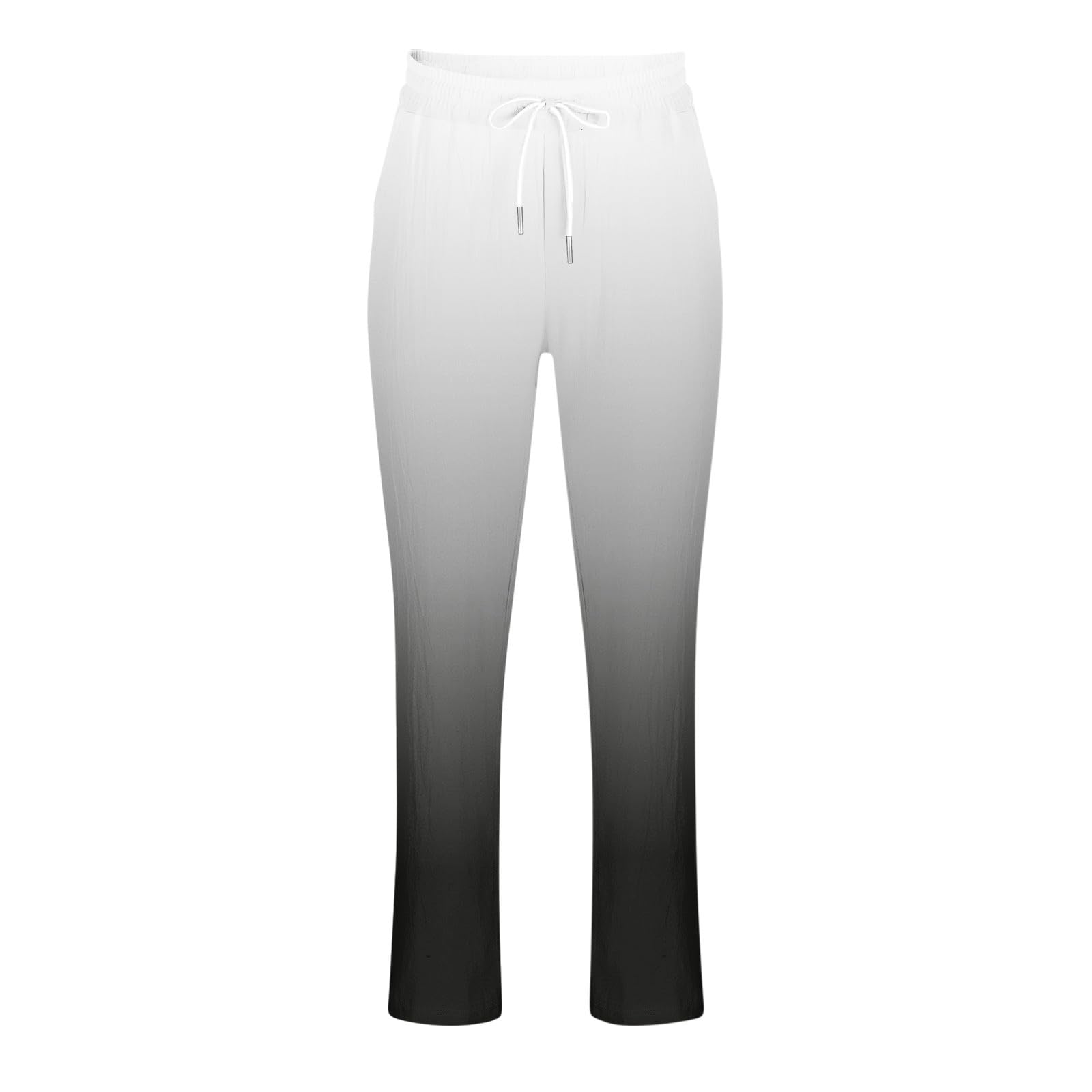 **Gradient Sweatpants for Men - Athletic Joggers with Drawstring & Pockets | Casual Open Bottom Design for Gym, Running & Lounge Wear**