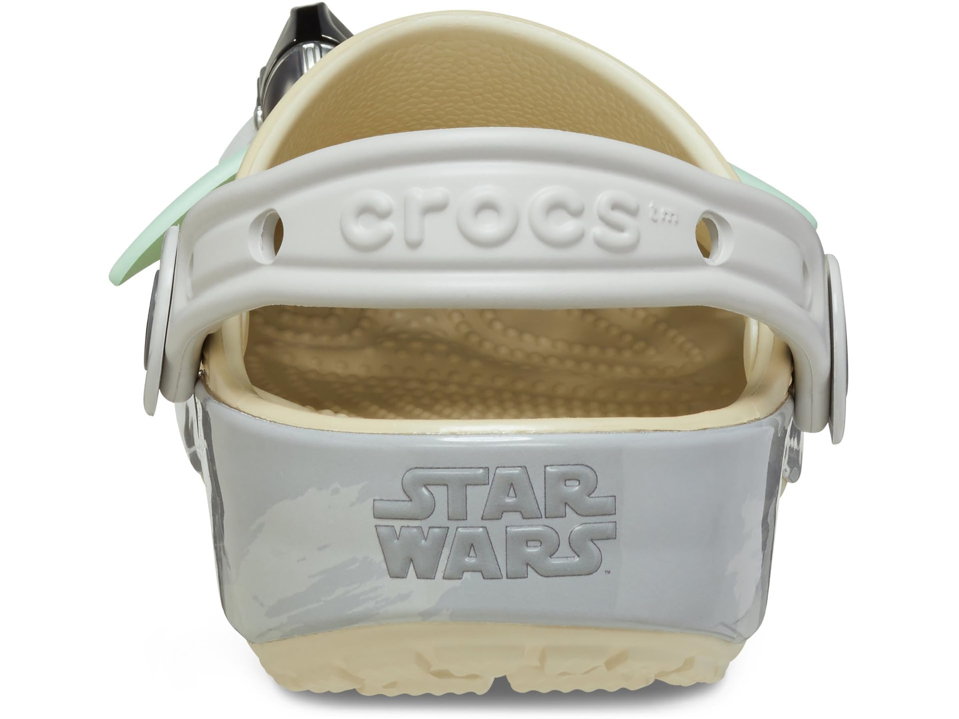 Crocs Boys Classic Star Wars Clogs - Grogu K Bone Design | Lightweight & Comfortable Kids Shoes | Perfect for School, Play & Everyday Wear (Little Big Kid Sizes)