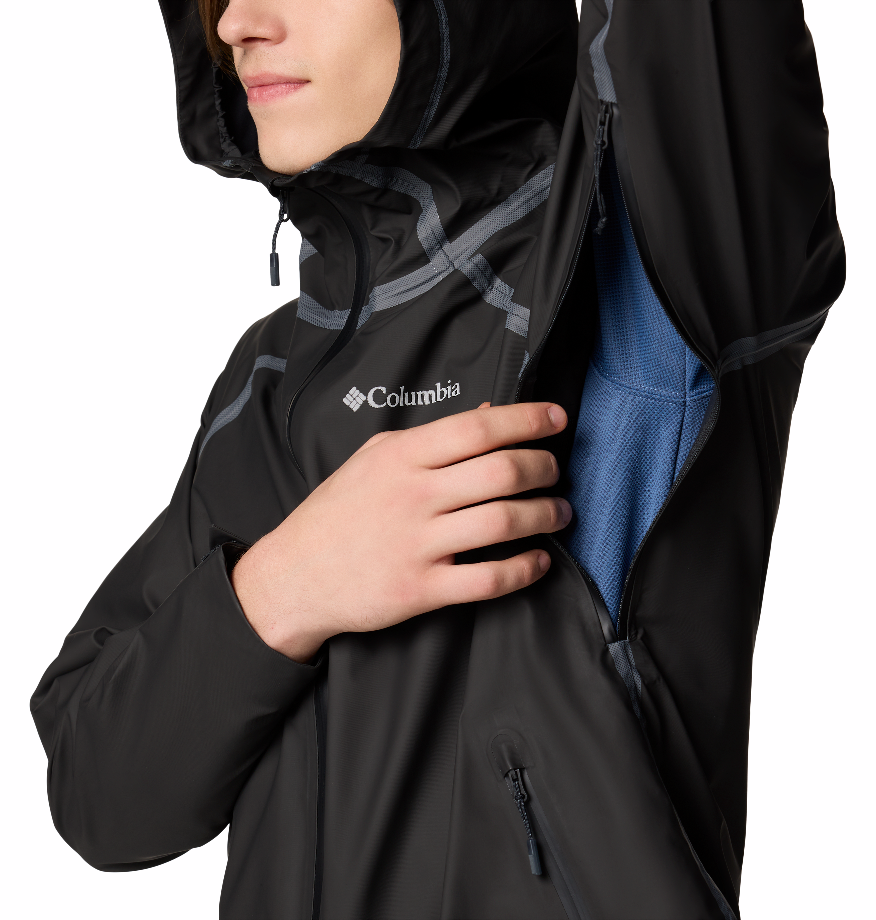 Columbia Men's Reign No Shine™ Waterproof Jacket - Lightweight Raincoat for Hiking, Camping & Outdoor Activities