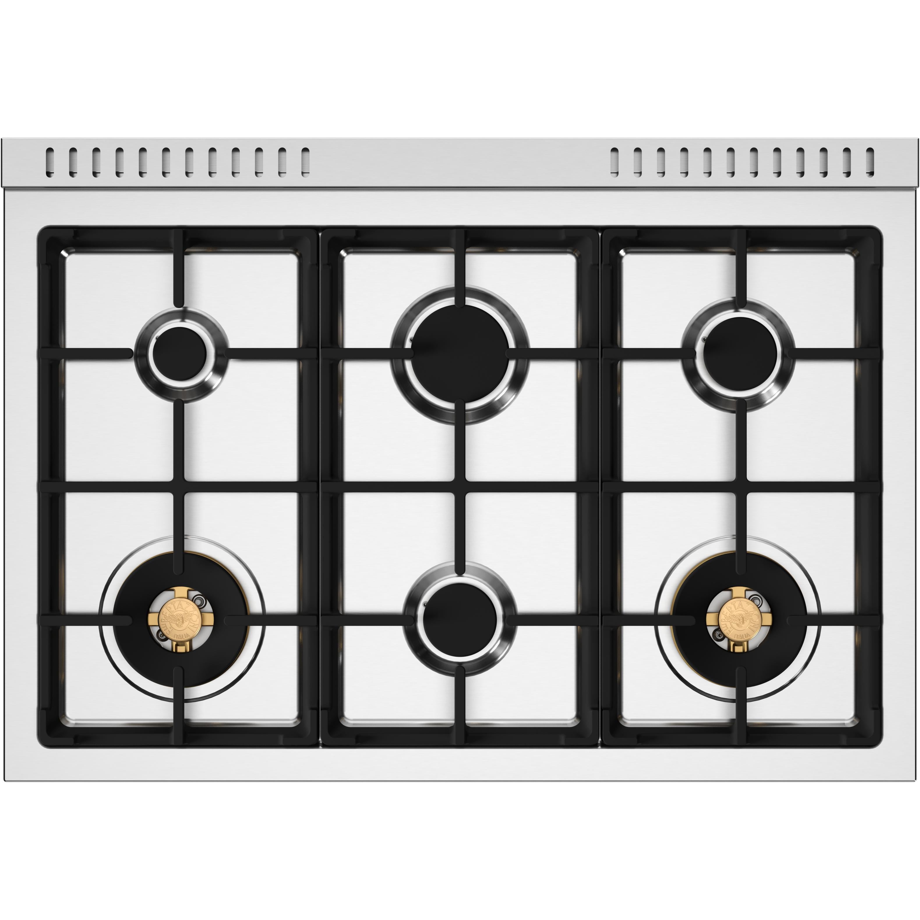 Bertazzoni HER366BCFGMXT 36 Inch Freestanding Gas Range - Professional Style with 6 Sealed Burners & Convection Oven - Perfect for Home Chefs & Modern Kitchens