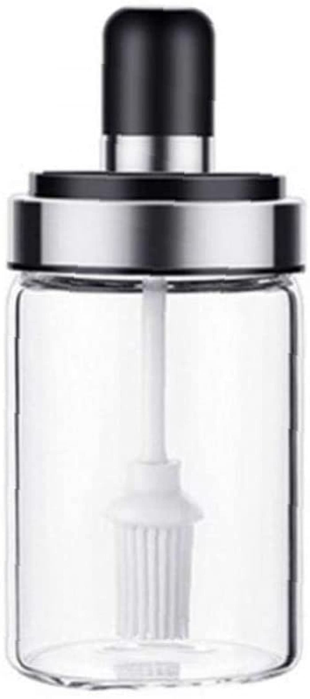 Premium Glass Spice Jars with Wooden Lids - 4pcs Set for Salt, Pepper, Seasonings & Honey Storage | Airtight Kitchen Containers for Pantry Organization & Cooking Essentials | Perfect for Home Chefs & Meal Prep
