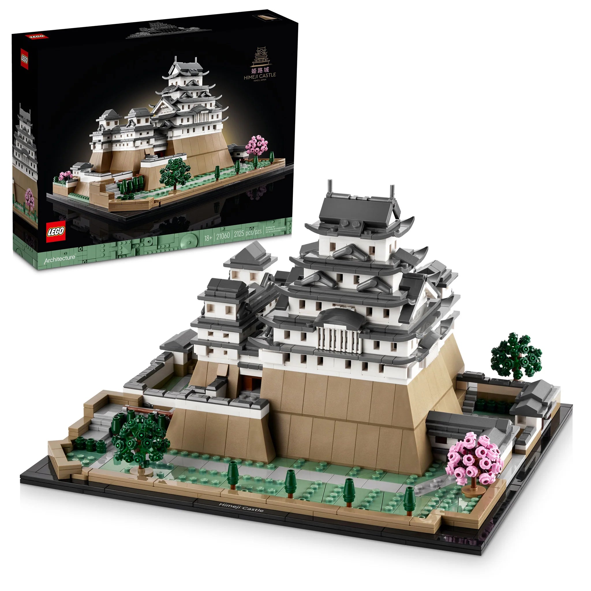 LEGO® Architecture Himeji Castle Building Set - Collectible Japanese Landmark Model Kit for Adults & Teens - Perfect for Home Decor, Office Display & Gift Giving