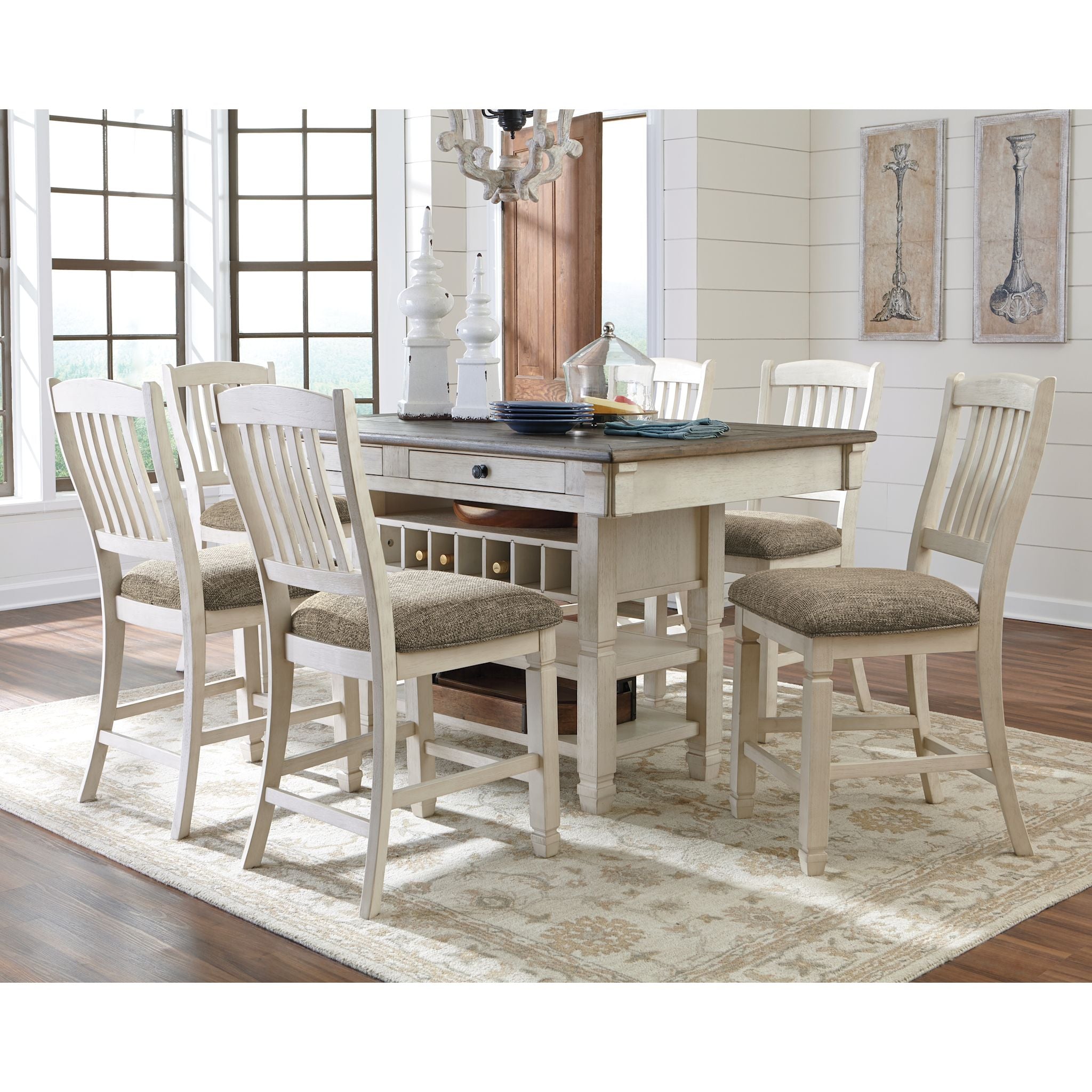 Bolanburg Two-Tone Side Chair (D647 01S) - Modern Dining Room & Office Accent Chair for Home Decor