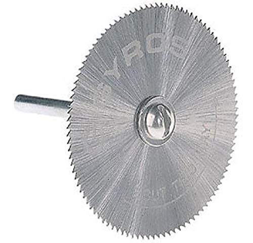 **Gyros Mini Circular Saw Blade - 1 ½ Inch Diameter, 100 Teeth Per Inch - Fine-Teeth Precision Cutting for Wood, Plastic & Soft Metals - Includes Mandrel Set - Fits Most Rotary Tools (Model 82-11515) - Perfect for DIY Crafts, Model Building & Small Woodworking Projects**