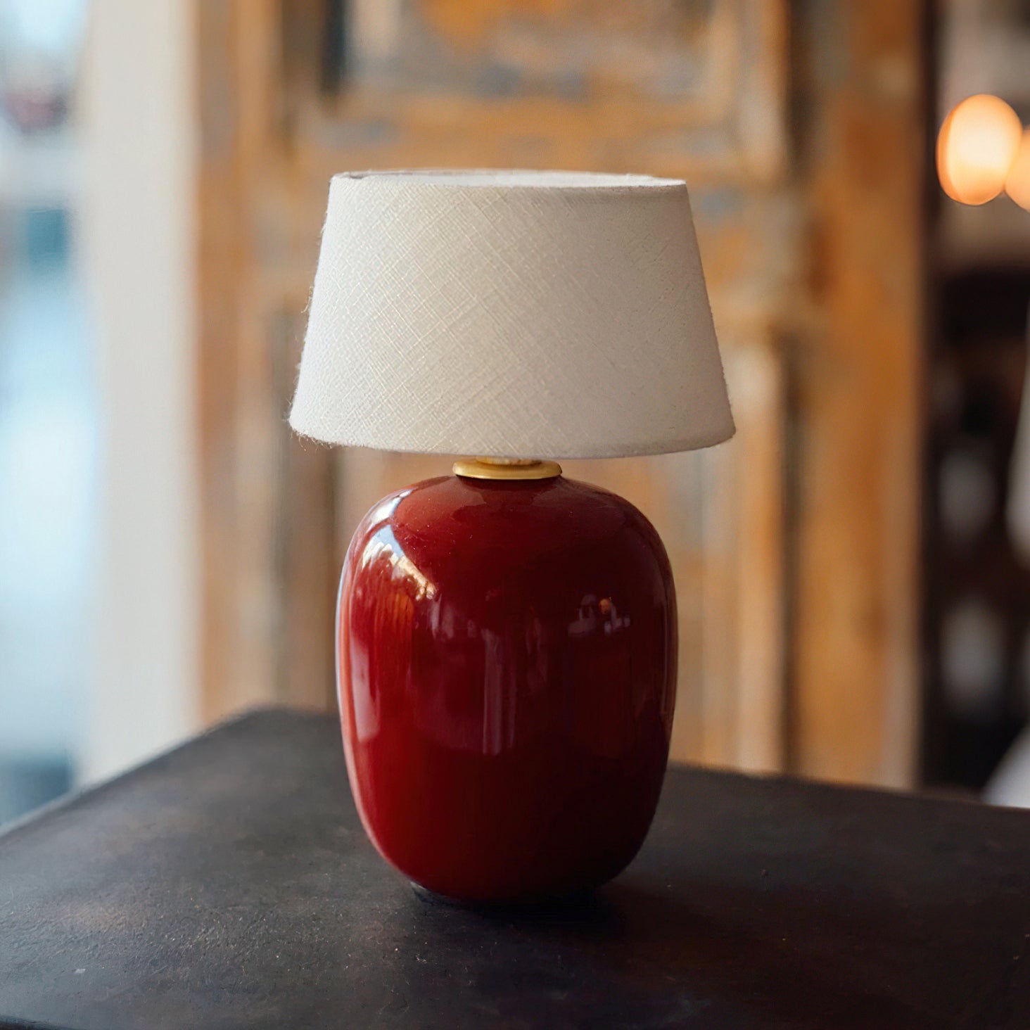 Como Petite Table Lamp - Modern Small Nightstand Lamp for Bedroom, Living Room, Office - Soft Warm White Light, Touch Control, USB Charging - Perfect for Reading, Relaxing & Home Decor