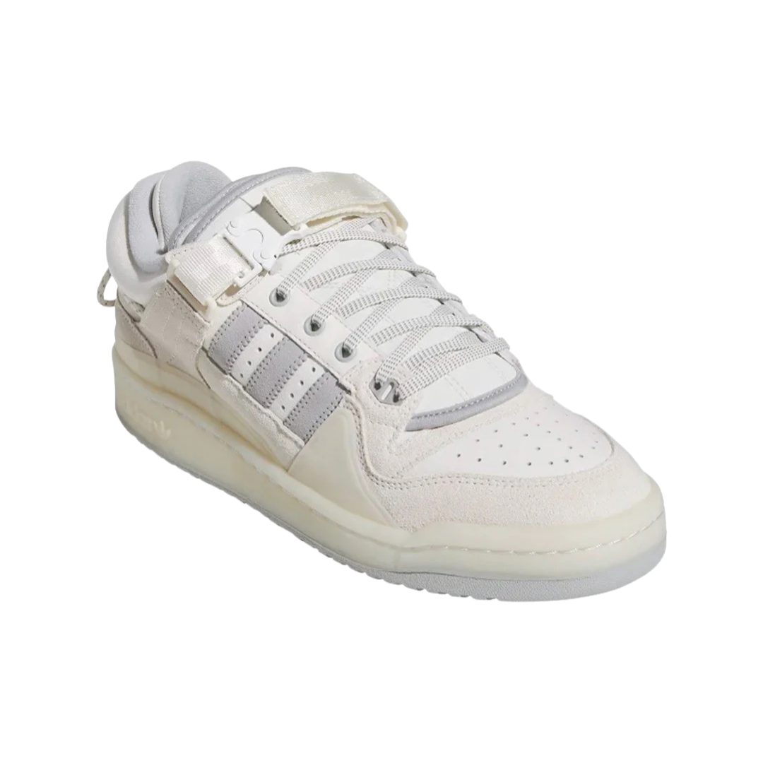 Adidas x Bad Bunny Forum Low White Sneakers for Men - Stylish Streetwear Shoes for Casual Wear & Fashion Outfits