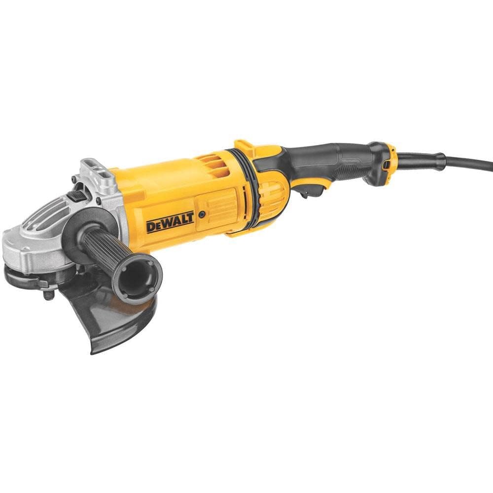 DEWALT 9-Inch 4.7-HP Angle Grinder with Dust Ejection System, 6500 RPM Corded Power Tool (DWE4559N) - Perfect for Metal Cutting, Grinding & Concrete Work