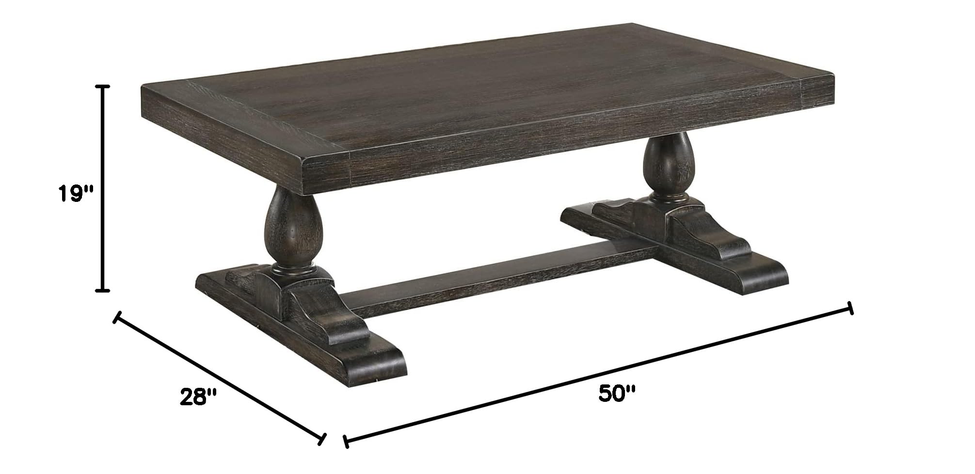 Best Transitional Living Room Coffee Table - Modern Gray Master Furniture for Home Decor | Perfect for Living Rooms, Offices & Small Spaces