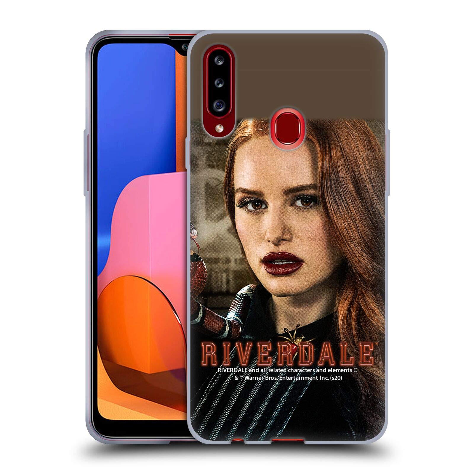 Head Case Designs Riverdale Cheryl Blossom Soft Gel Case for Samsung Galaxy A20s (2019) - Protective Phone Cover with Stylish Graphics for Fans & Daily Use