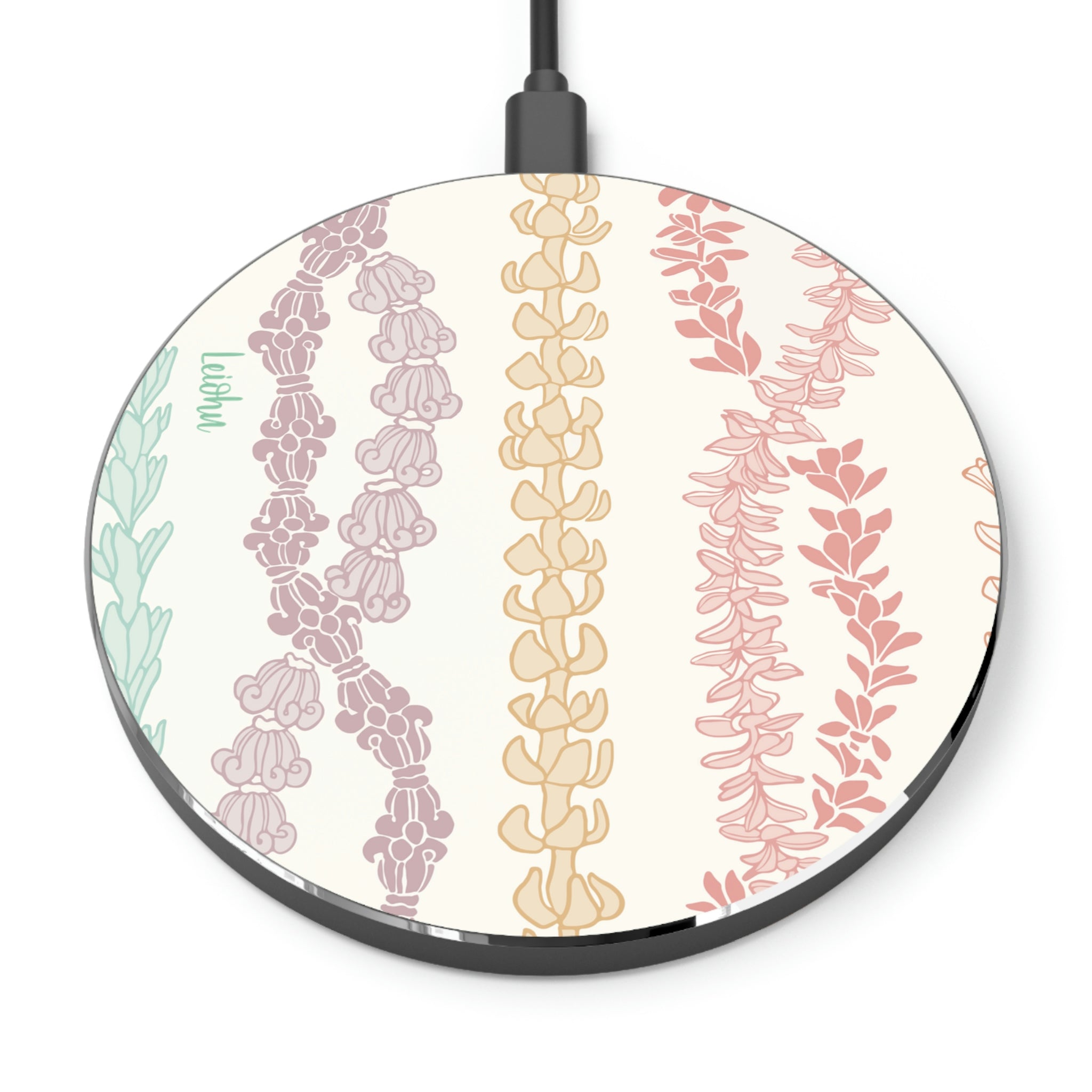 Forever Lei Fast Wireless Charger - Qi Certified 10W/7.5W/5W Charging Pad for iPhone 15/14/13/12, Samsung Galaxy S23/S22/S21 - Perfect for Home, Office & Nightstand Charging