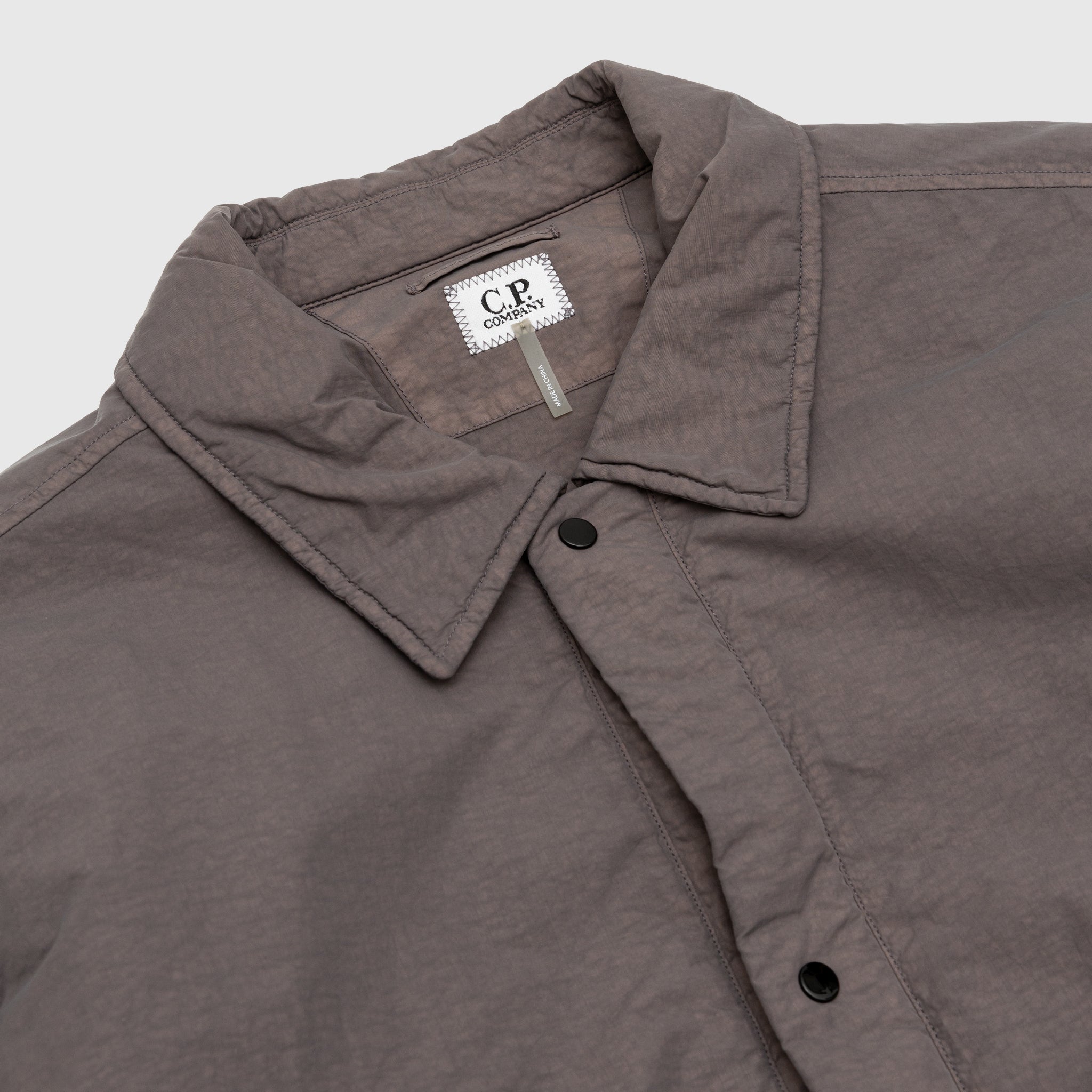 FLAT NYLON BUTTON-UP STAND COLLAR JACKET - Stylish & Lightweight for Office Wear & Casual Outfits