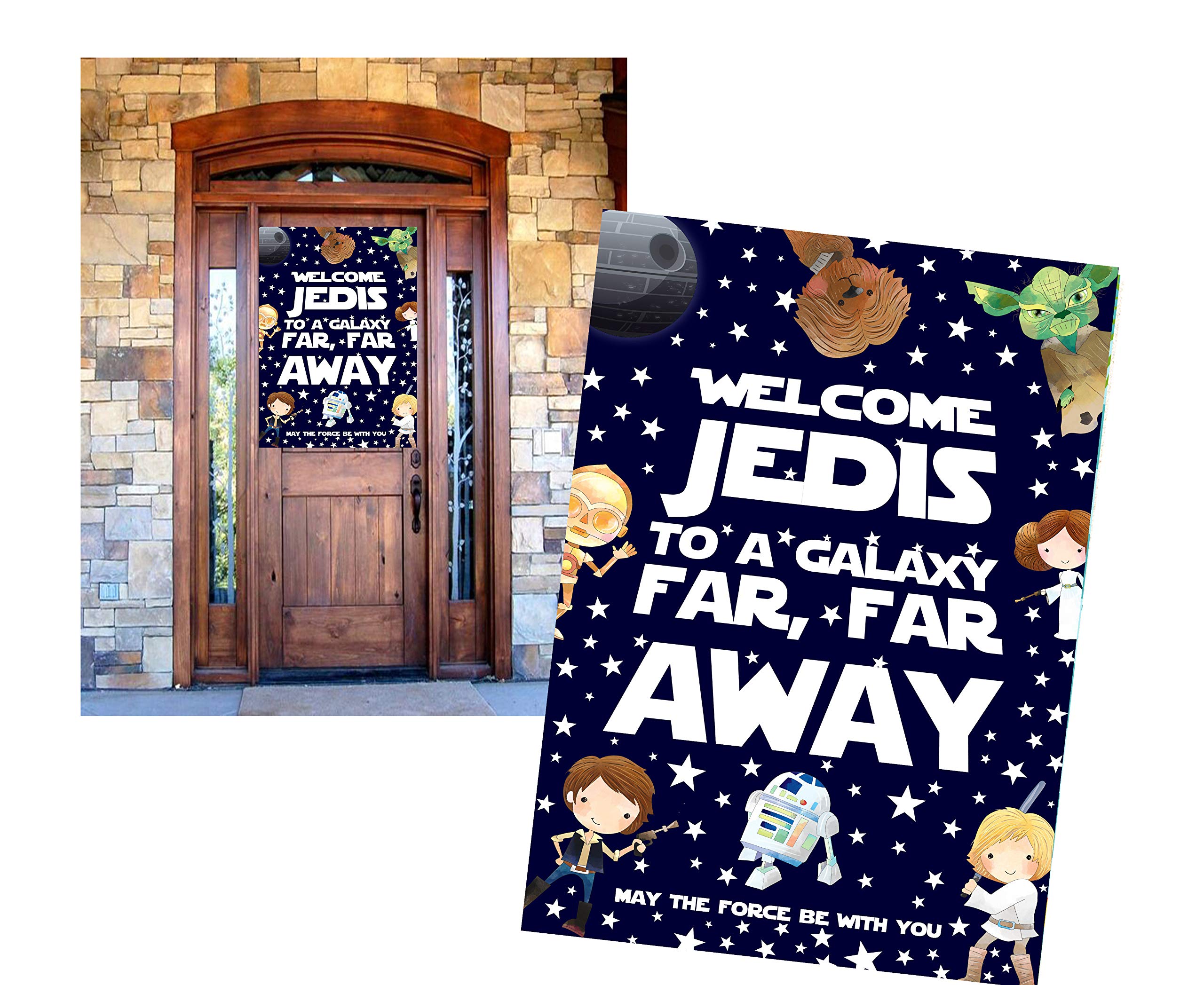 Galaxy Party Decor Poster - Star Wars Themed Sign for Home & Events