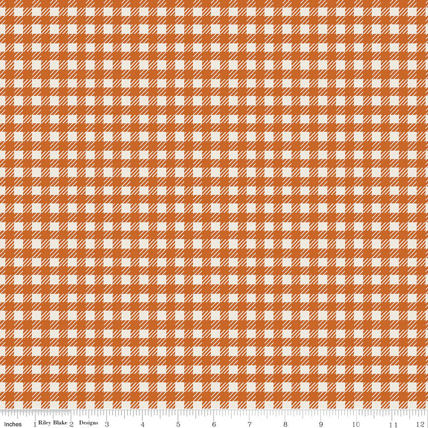 Forgotten Memories Riley Blake Designs C12755 Gingham Autumn Fabric - Perfect for Quilting, Sewing, and DIY Home Decor Projects