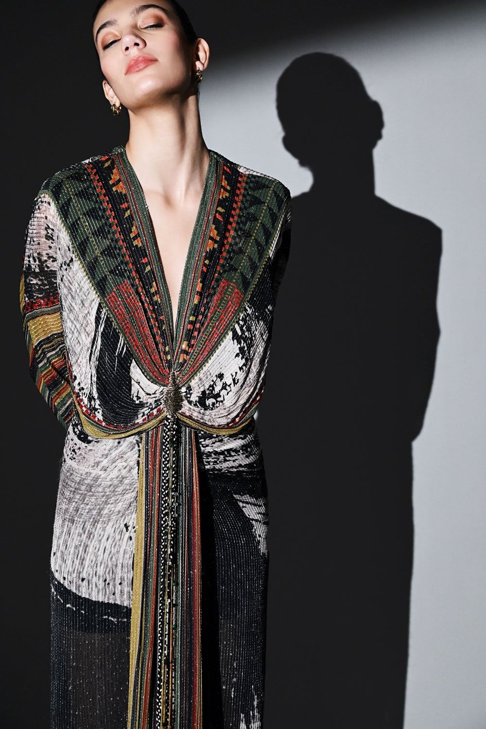 Elegant Noir Dream Draped Dress for Women - Perfect for Evening Parties, Date Nights & Special Occasions