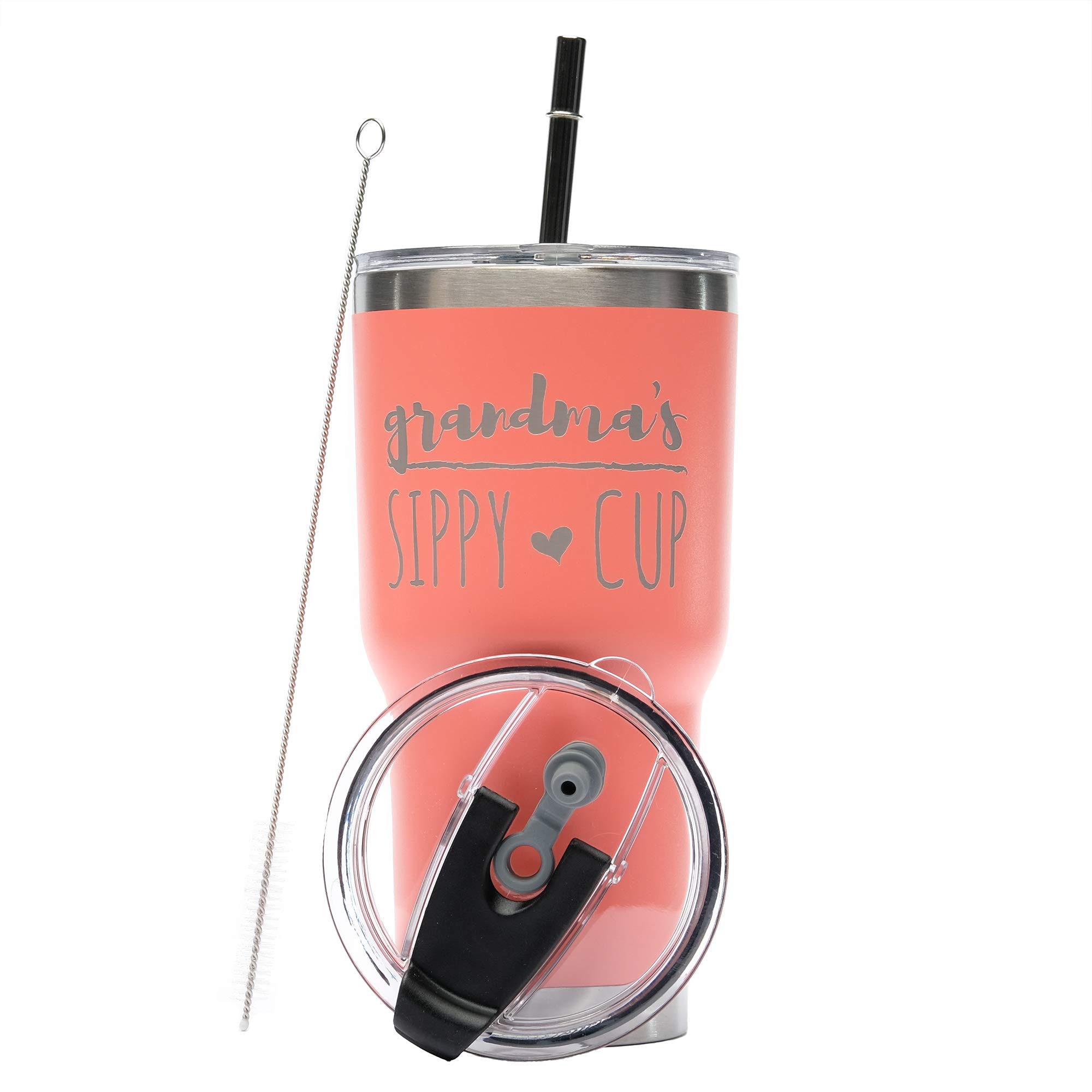 Grandma's 30oz Stainless Steel Tumbler - Vacuum Insulated for Hot/Cold Drinks