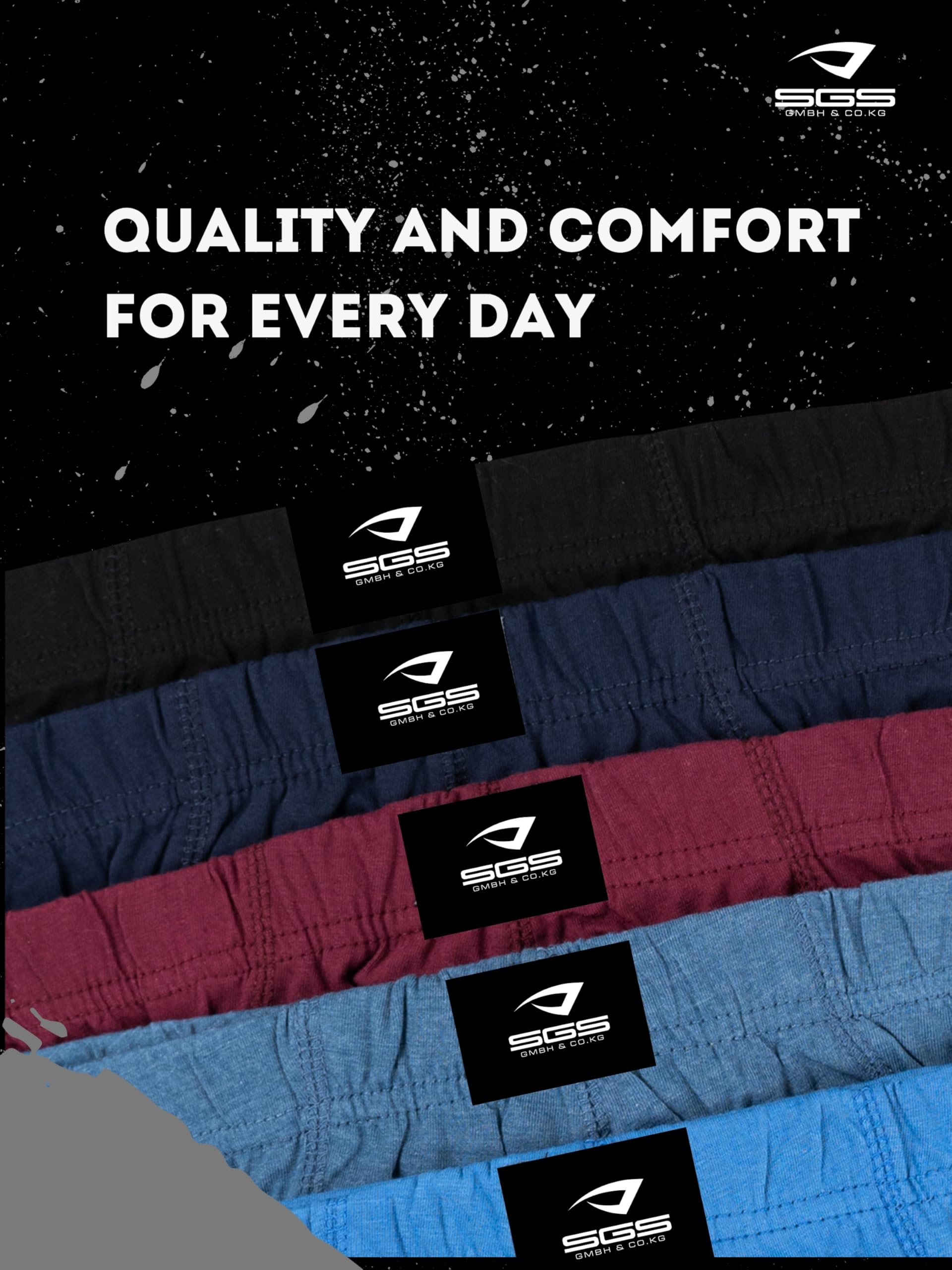 Premium Cotton Boxer Shorts for Men - 6 or 10 Pack | Soft, Breathable & Comfortable Underwear | Ideal for Sleeping, Lounging & Everyday Wear | SGS High-Quality Men's Boxers