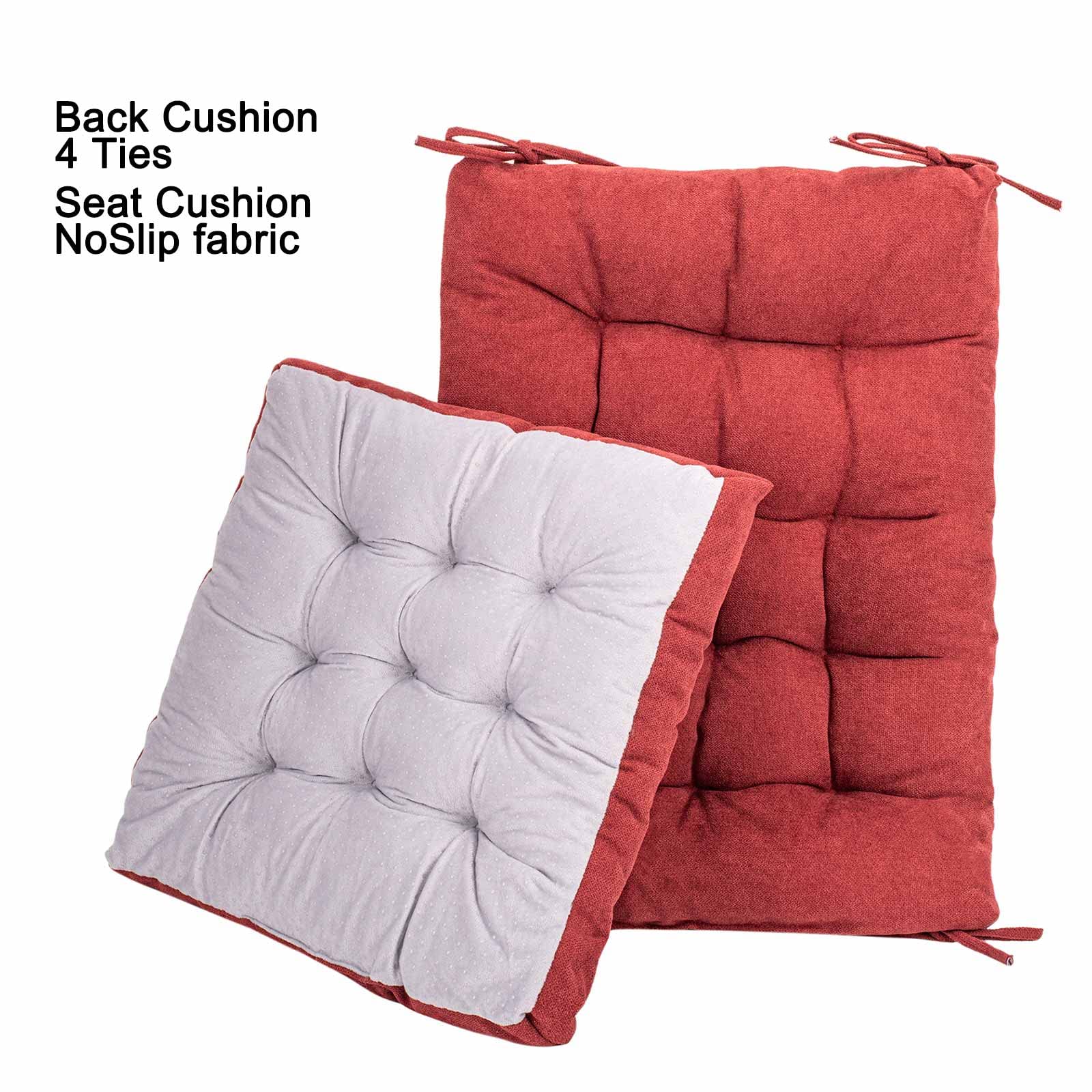 POMIU Rocking Chair Cushion Set - Comfortable Seat & Back Cushions for Office, Dining, and Kitchen Chairs - Indoor Home Decor in Bordeaux Red - Perfect for Living Rooms, Patios, and Relaxation Spaces