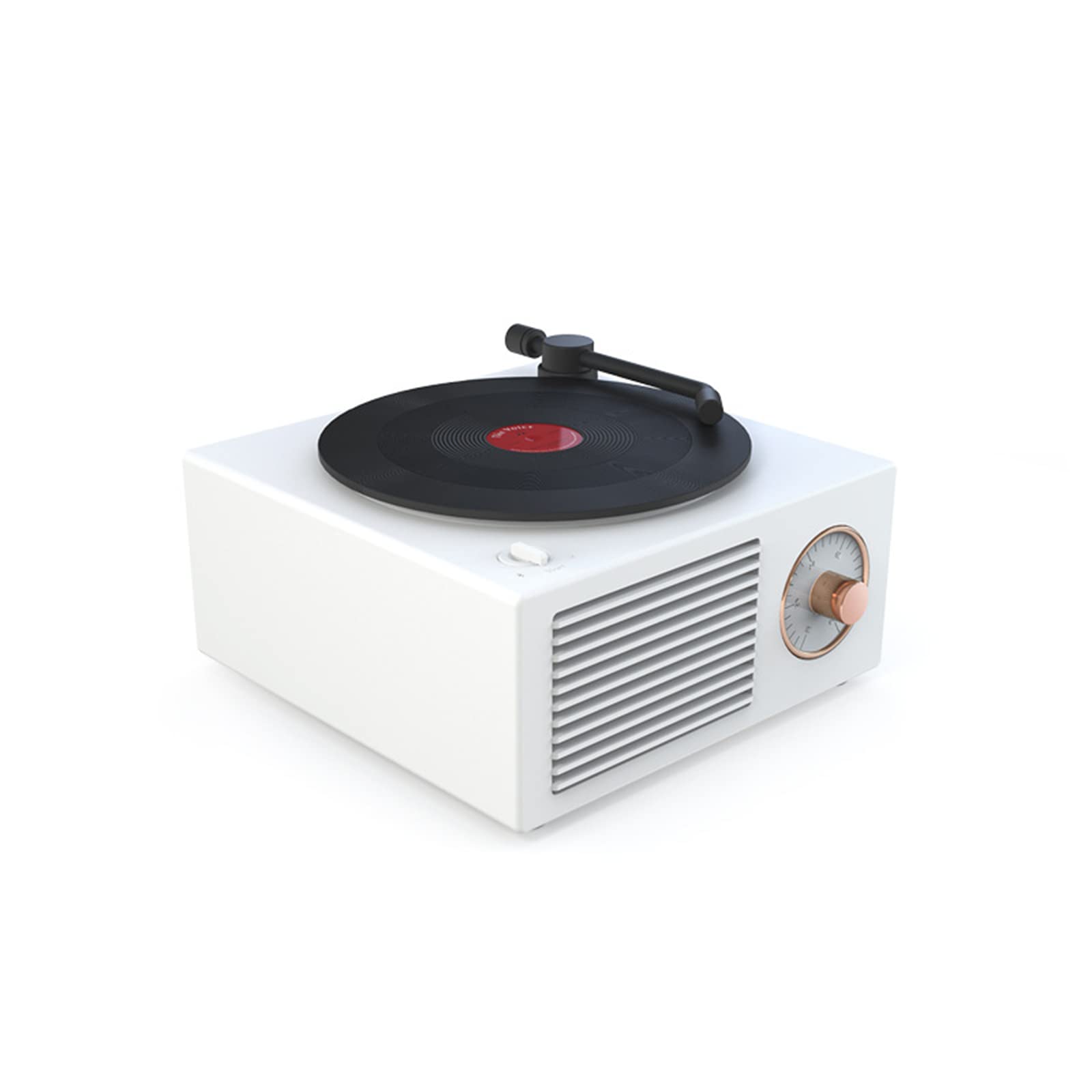 Vintage Wireless Bluetooth Record Player - Portable Vinyl Turntable with Built-in Speaker, Mini Stereo System for Home, Office & Travel - Perfect Gift for Music Lovers & Retro Decor