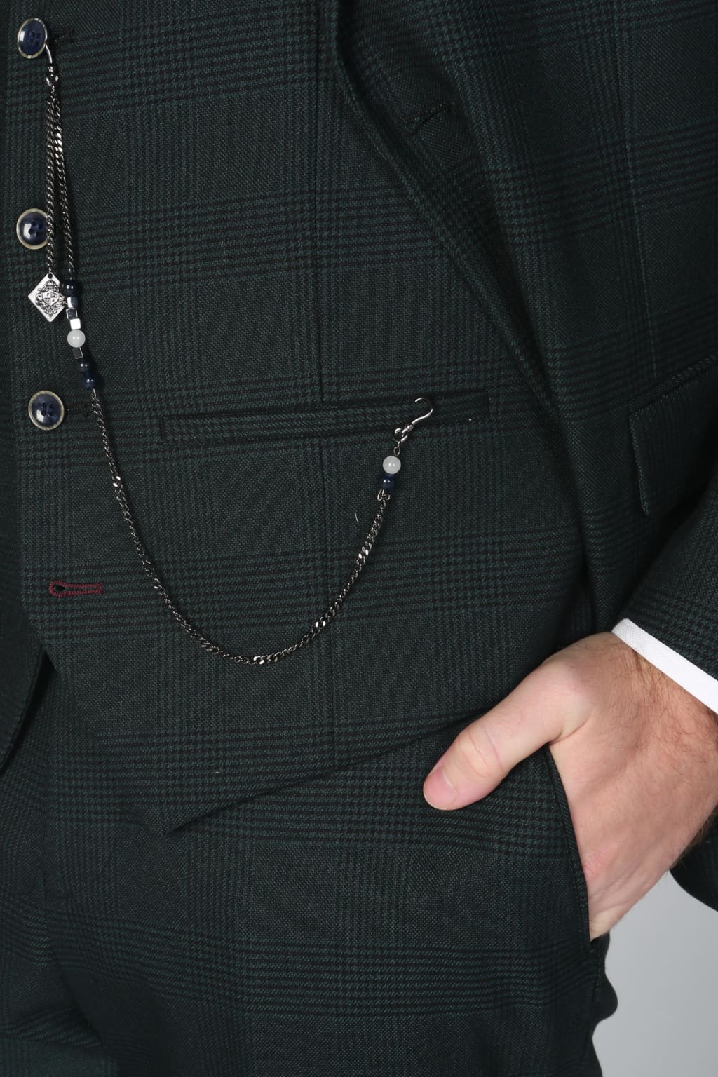 Jasper Green Men's Three Piece Suit | Premium Formal Business Attire | Perfect for Weddings, Office & Special Occasions