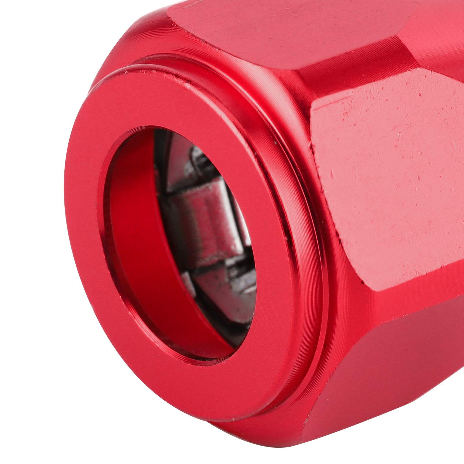 10AN Professional Hose Clamp - Heavy Duty Fuel, Oil, Air & Water Pipe Fitting Clamp - Easy Installation Hose Finisher (Red) - Perfect for Automotive, Marine & Industrial Applications