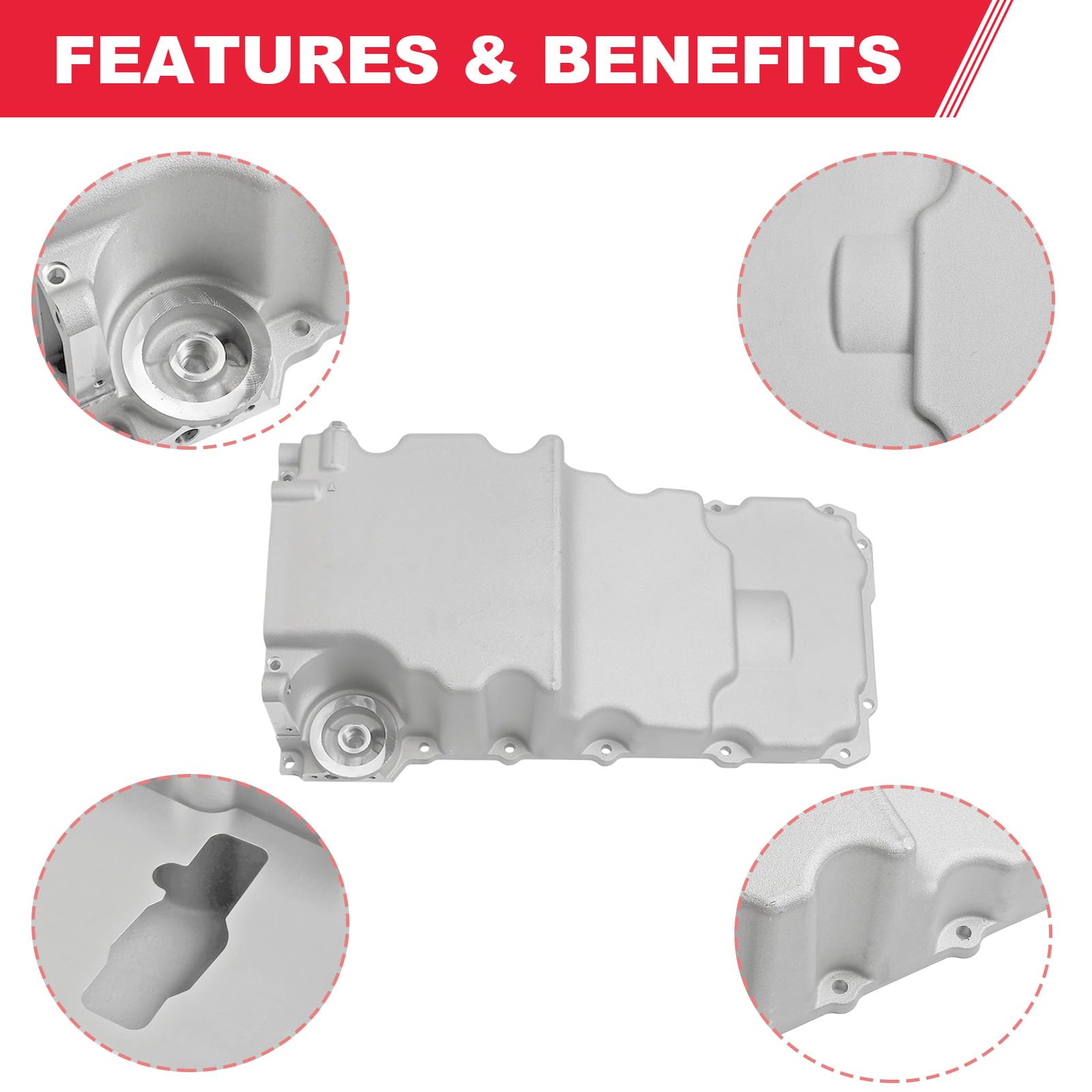 302-2 LS Oil Pan Kit - Fits LS1 LS2 LS3 LS6 5.7L 5.3L 6.5L Engines - Compatible with Chevy Camaro, Nova, Pontiac Ventura, Oldsmobile Omega, GM F-body & G-body - High-Performance Aluminum Swap Retrofit Oil Pan Kit - Perfect for Engine Upgrades, Restoration Projects & Hot Rod Builds