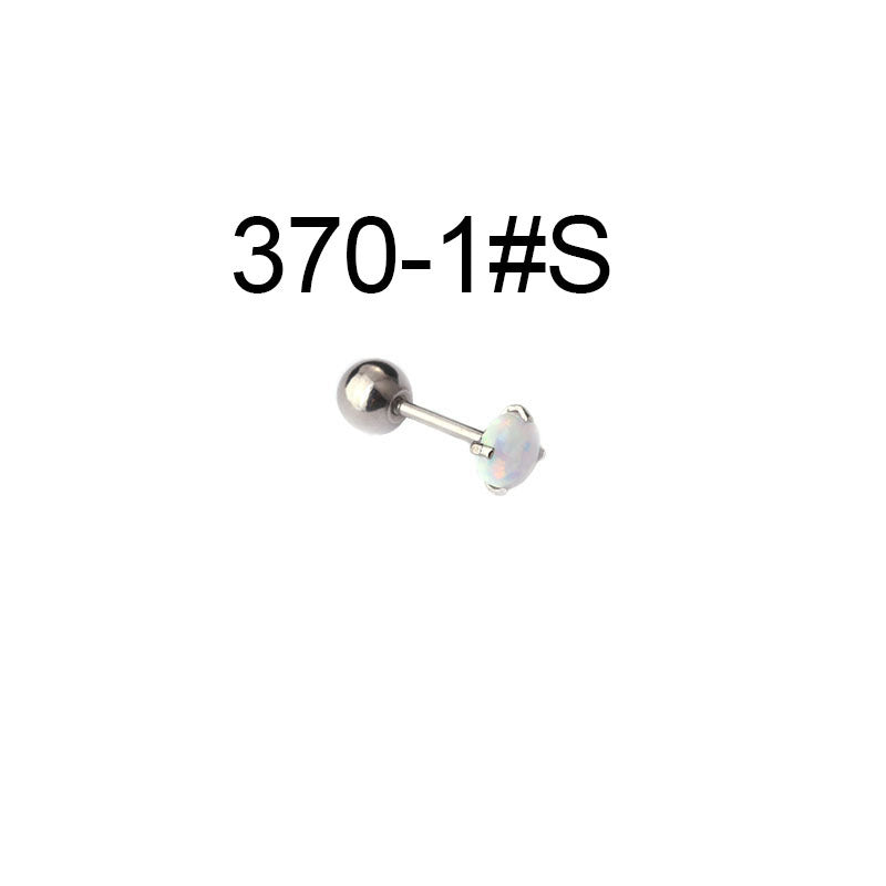 20G Cartilage Tiny Stud Earrings - Flat Back Opal Ear Studs for Women | Hypoallergenic Piercing Jewelry for Helix, Tragus, Nose & Ear Lobe | Perfect for Everyday Wear & Special Occasions