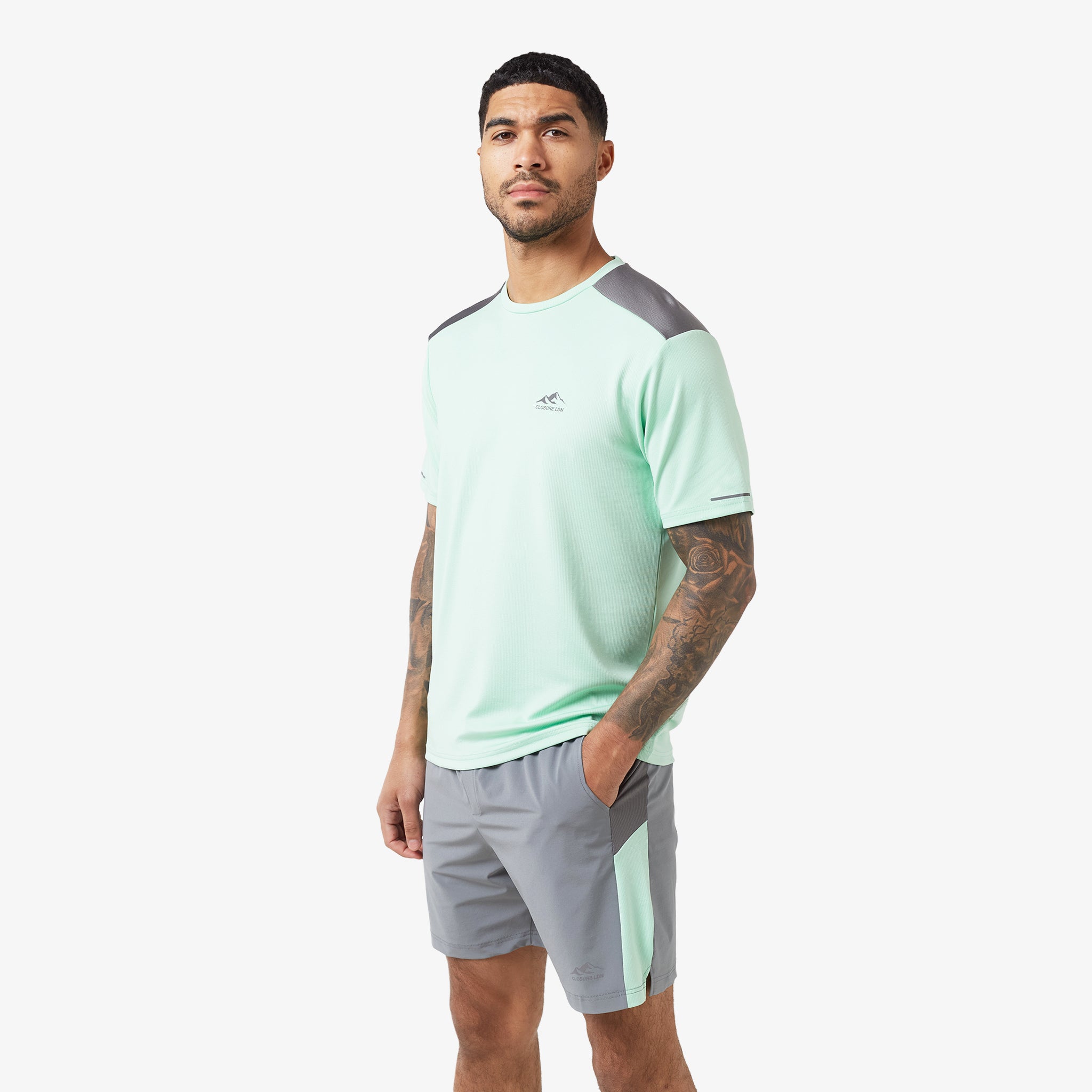 Premium Cut & Sew Training Twinset in Mint Green – Perfect for Gym, Yoga & Activewear | Comfortable & Stylish Workout Outfit