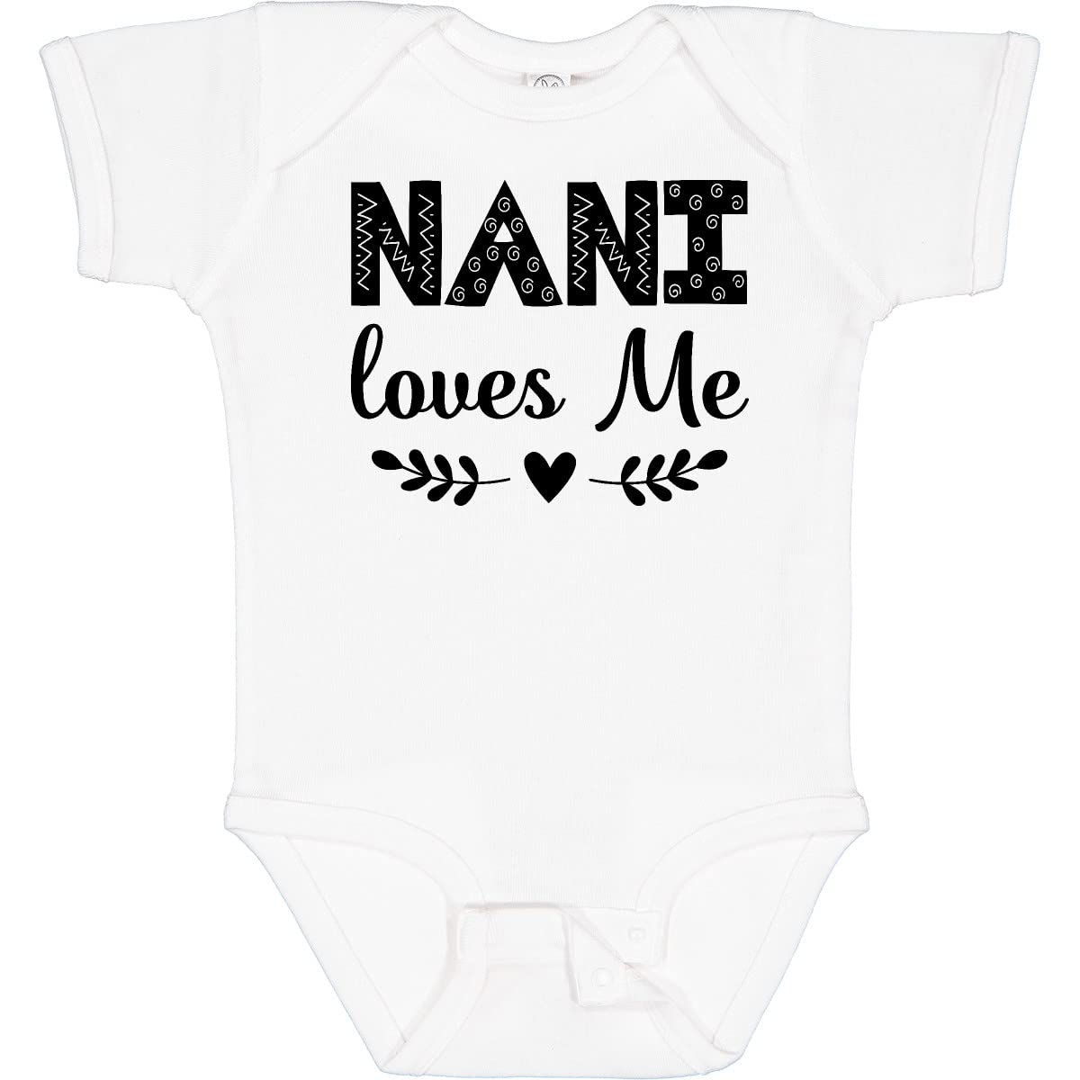 Inktastic Nani Loves Me Baby Bodysuit - Soft Cotton Infant Onesie for Newborns & Toddlers - Perfect for Family Photos, Playdates & Everyday Wear