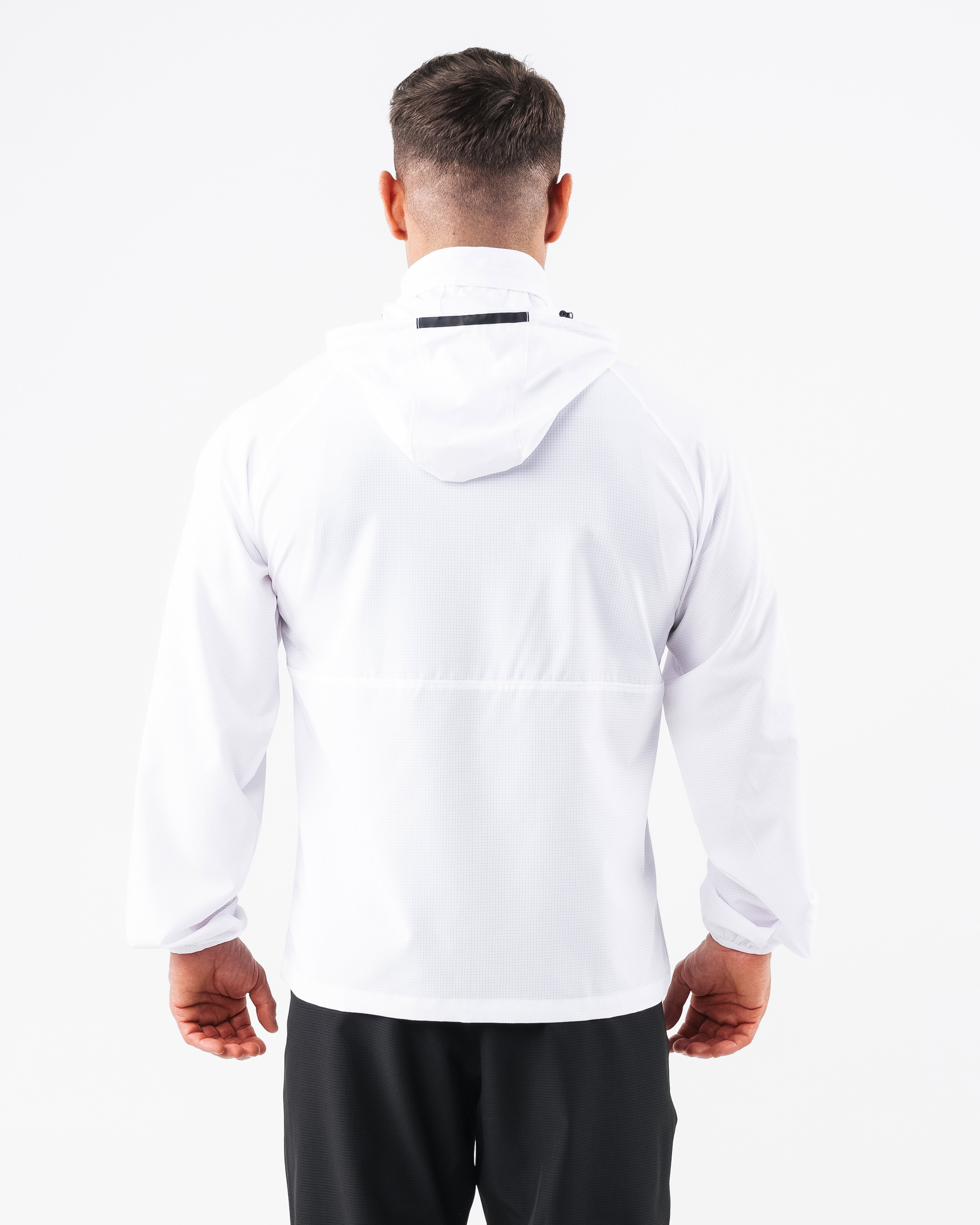 Premium Infinity Tech Jacket - Lightweight Waterproof Windbreaker for Men & Women | White Outdoor Jacket for Hiking, Running & Travel