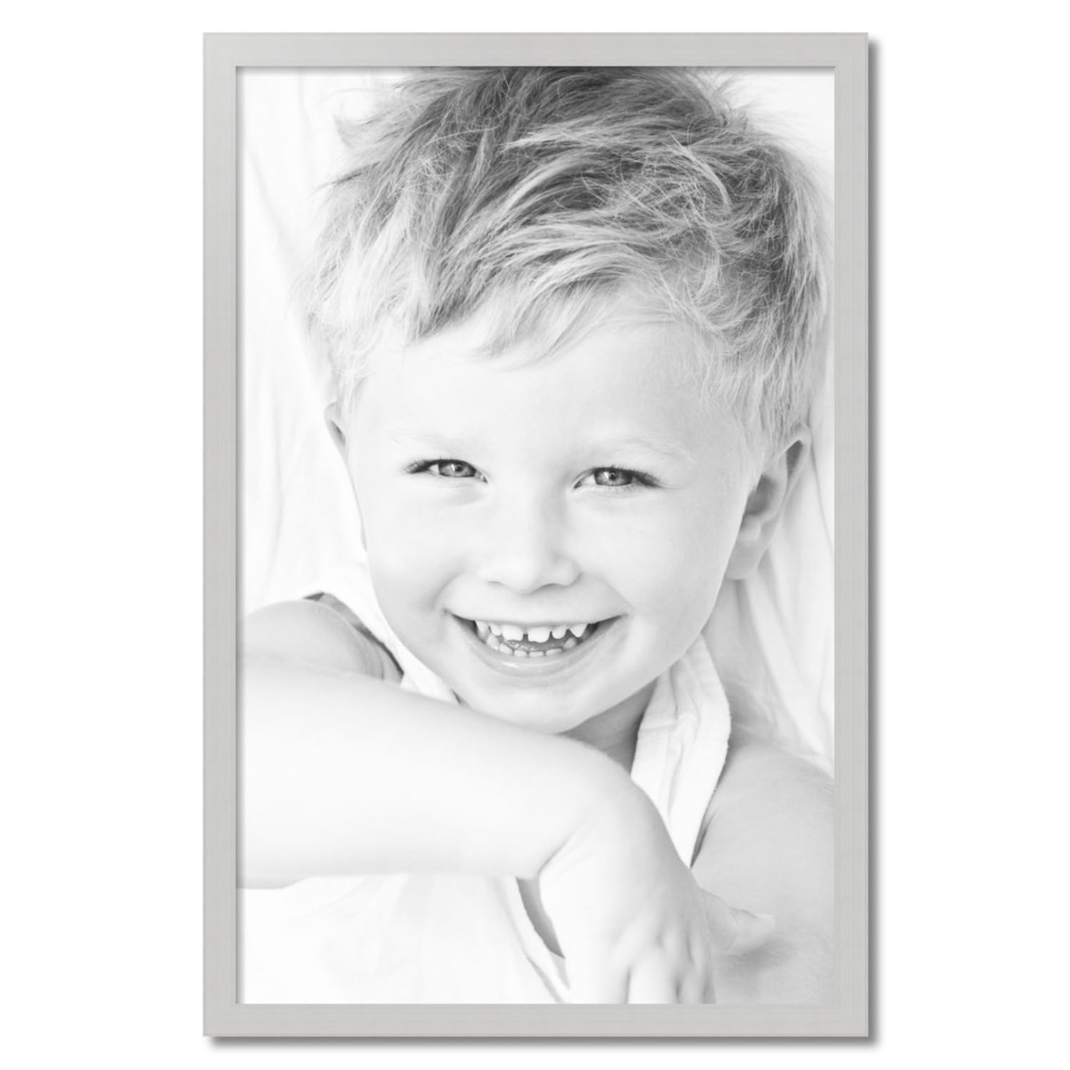 ArtToFrames 27x42 Inch White Picture Frame - 1.5 Inch Custom Wood Poster Frame for Wall Art, Photos & Posters - Includes Economy Acrylic - Perfect for Home Decor, Office & Gallery Displays