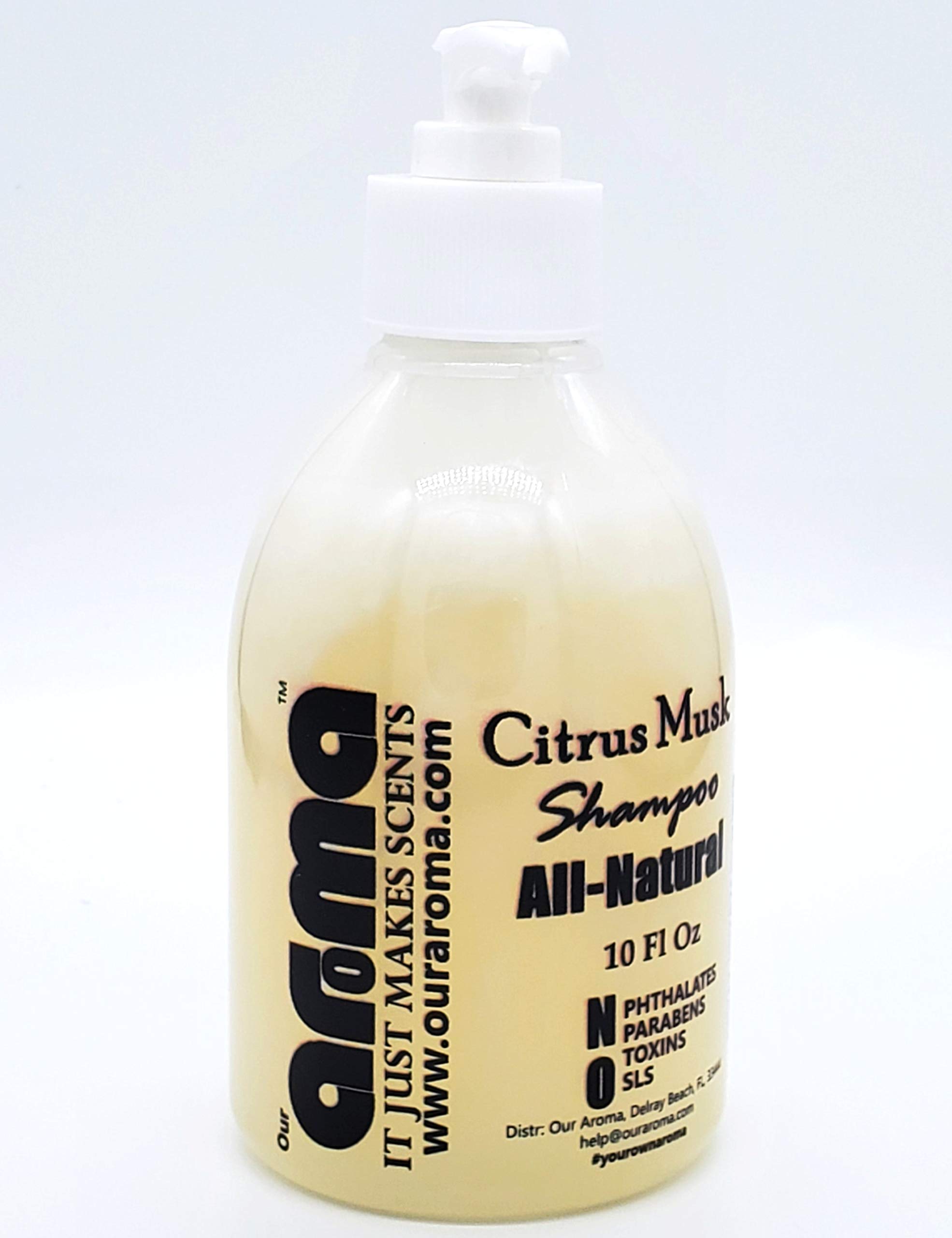 Pure Moroccan Argan Oil Shampoo - Sulfate & SLS Free with Citrus Musk Scent | Travel Size 4oz for Damaged Hair Repair & Shine | Perfect for Vacation, Gym & Daily Hair Care