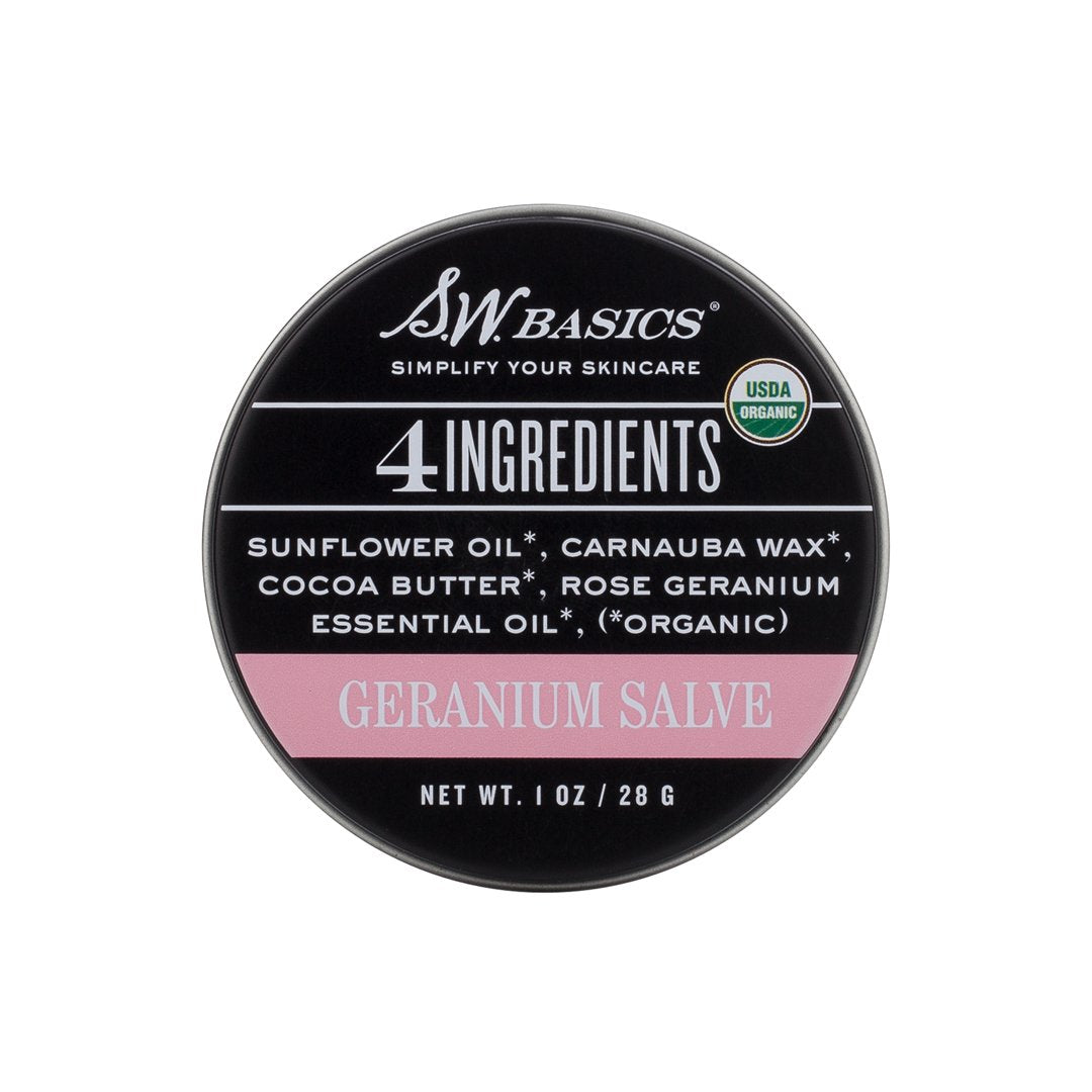Organic Geranium Salve for Skin Care - Soothes Dry Skin, Cuts & Burns | Perfect for First Aid, Outdoor Adventures & Daily Moisturizing