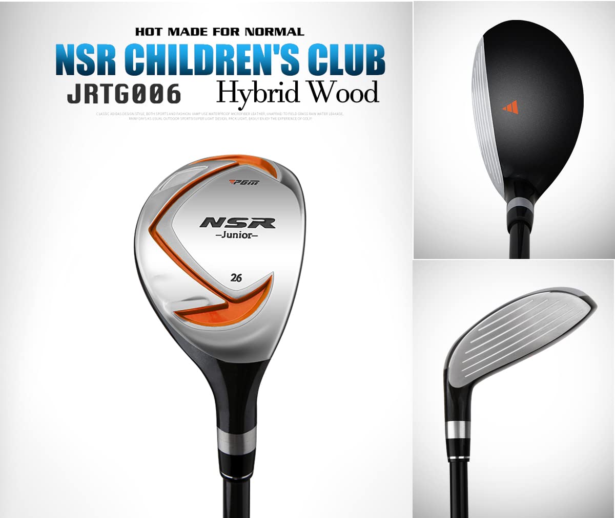 PGM Junior Golf Club Set for Kids - Right Handed 6-Piece Youth Golf Clubs with Driver, Hybrid, 7 & 9 Irons, Wedge, Putter & Stand Bag (Includes 2 Headcovers) - Perfect for Boys & Girls Learning Golf at Driving Range or Junior Tournaments