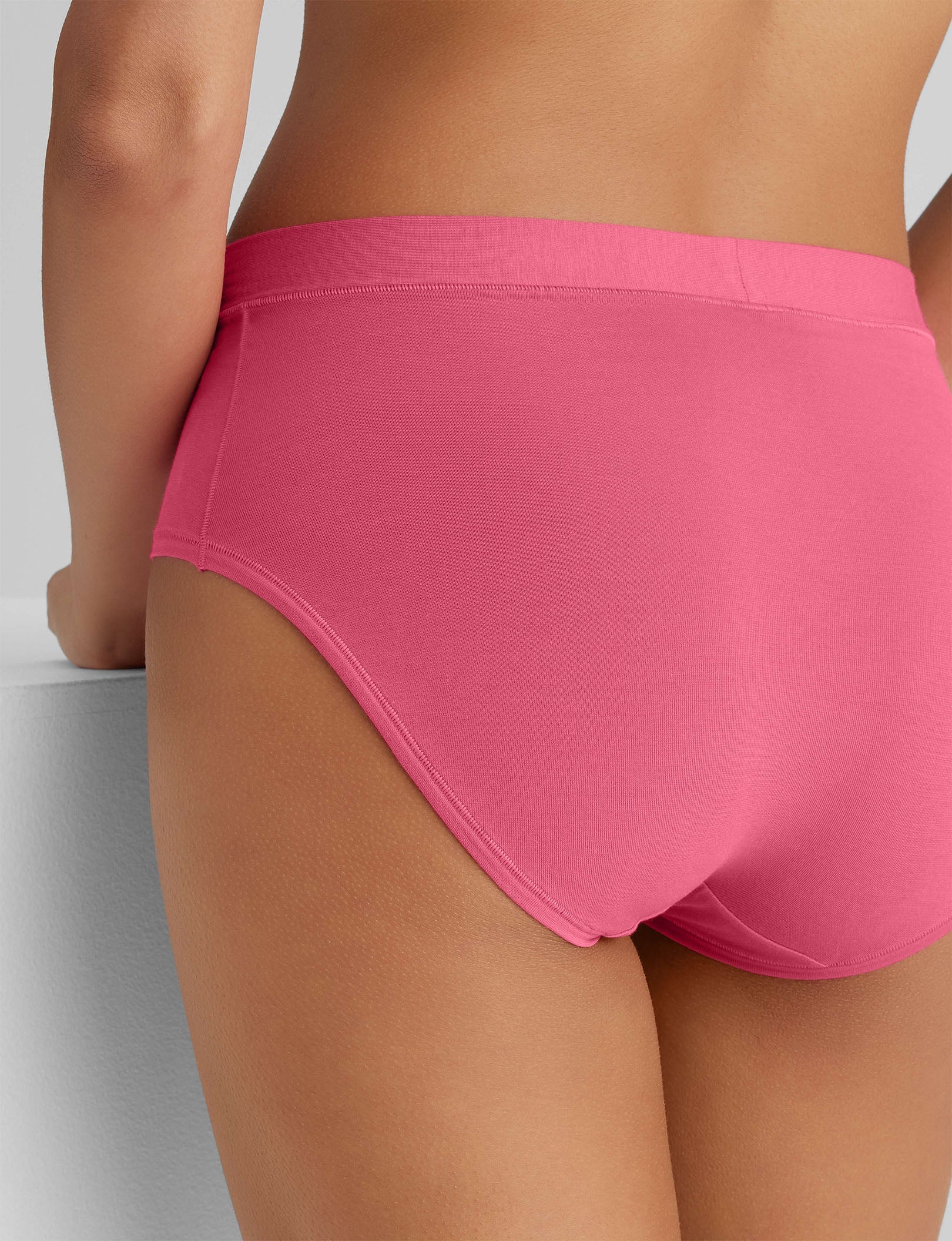 Women's High Rise Cotton Briefs - Soft, Breathable & Comfortable Underwear for Everyday Wear, Workout & Sleep