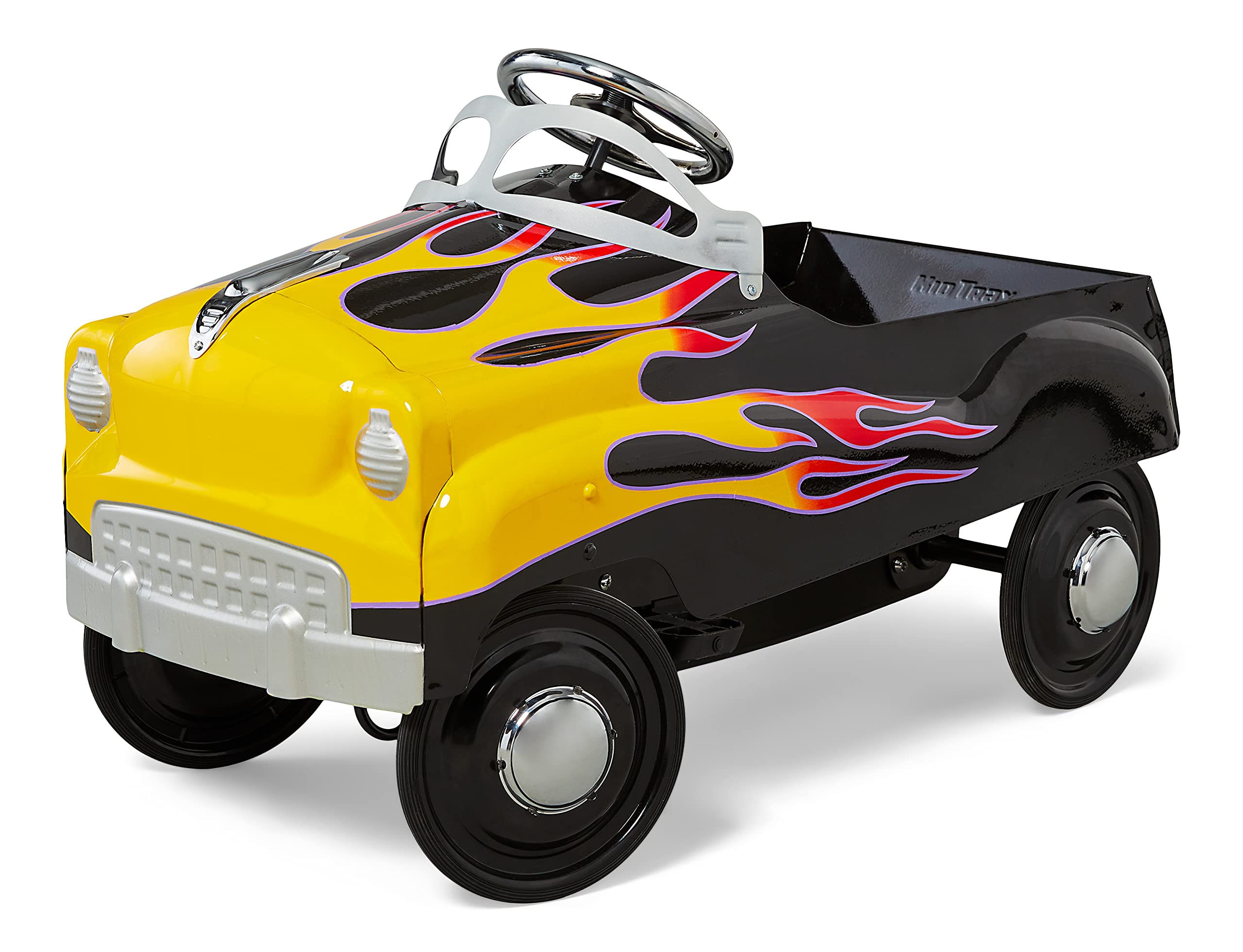 Kid Trax Toddler Classic Pedal Car for Kids Ages 3-5 Years | Durable Steel Construction | 60 lbs Weight Capacity | Street Rod Style Ride-On Toy - Perfect for Outdoor Play, Backyard Fun & Preschooler Development