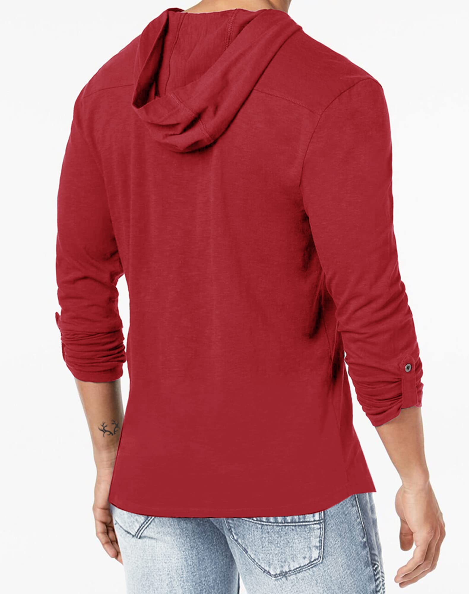 Yuccalley Men's Fashion Hoodies - Long Sleeve Pullover Hooded Sweatshirt for Casual Wear | Perfect for Streetwear, Gym, and Everyday Outfits