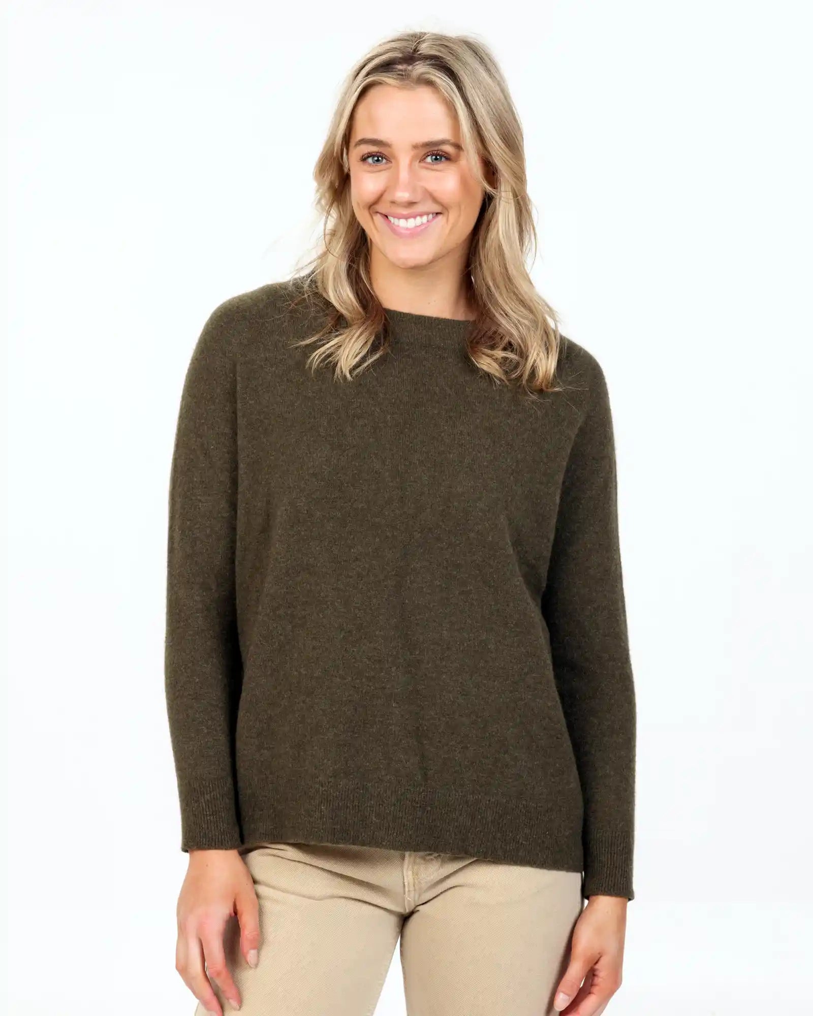 Fern Women's Lounge Sweater - Soft Cozy Knit Pullover for Relaxing at Home | Comfortable Casual Wear for Women | Perfect for Lounging, Yoga & Coffee Dates