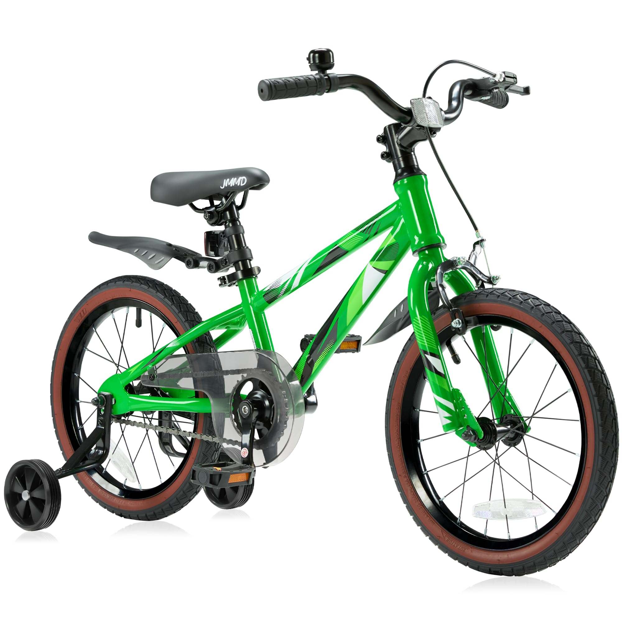 **JMMD 14 16 18 Inch Kids Bike for Boys & Girls Ages 4-12 - Adjustable Training Wheels & Kickstand, Lightweight Children's Bicycle with Handbrake - Perfect for Outdoor Play, Neighborhood Rides & Learning to Bike**