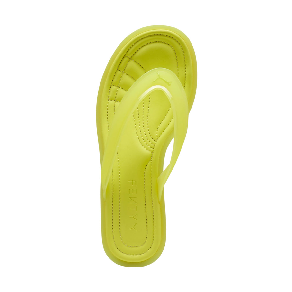 FENTY Cat Cleat Jelly Sandals in Lime Sheen - Women's Fashion Sneakers for Summer, Streetwear & Casual Outfits