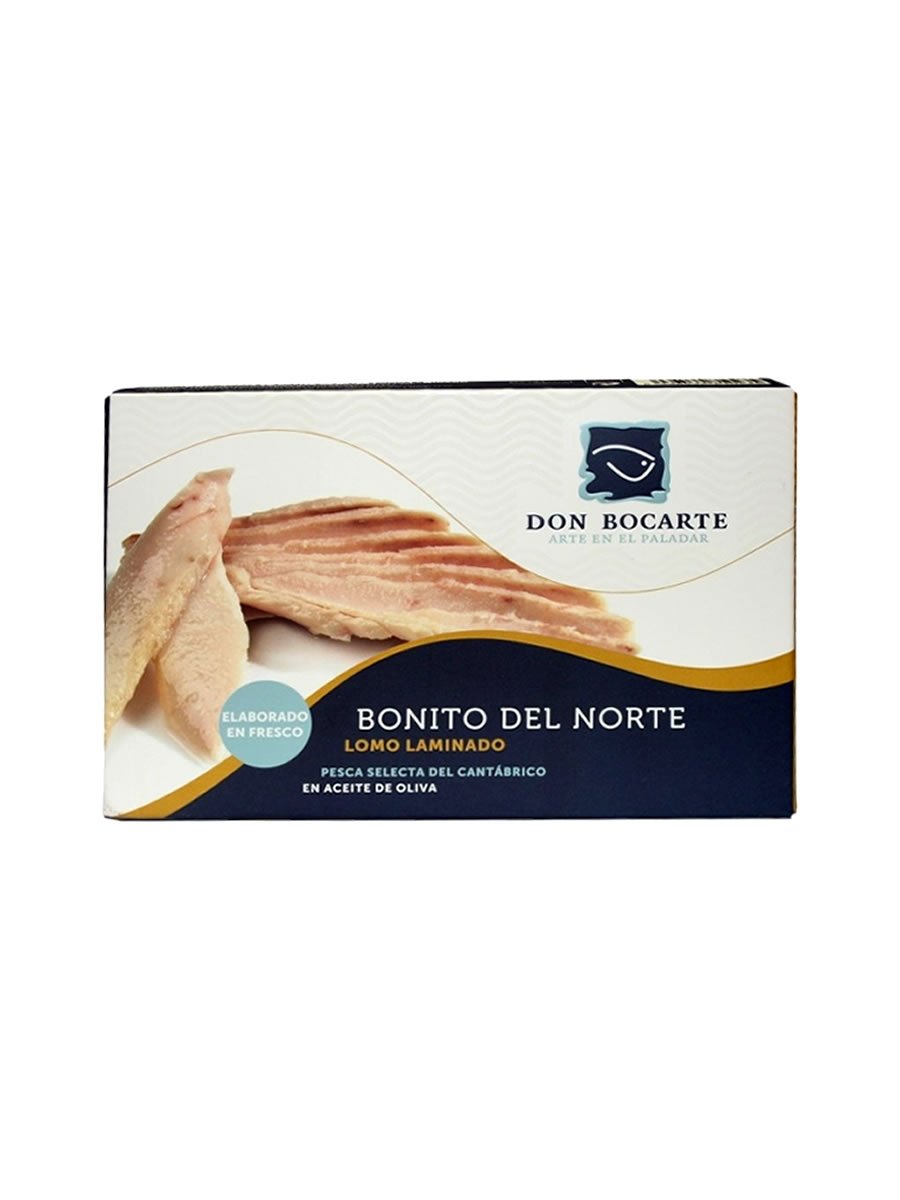 Premium Don Bocarte Bonito Del Norte White Tuna in Olive Oil (160g) - Gourmet Spanish Canned Fish for Salads, Tapas & Mediterranean Cuisine