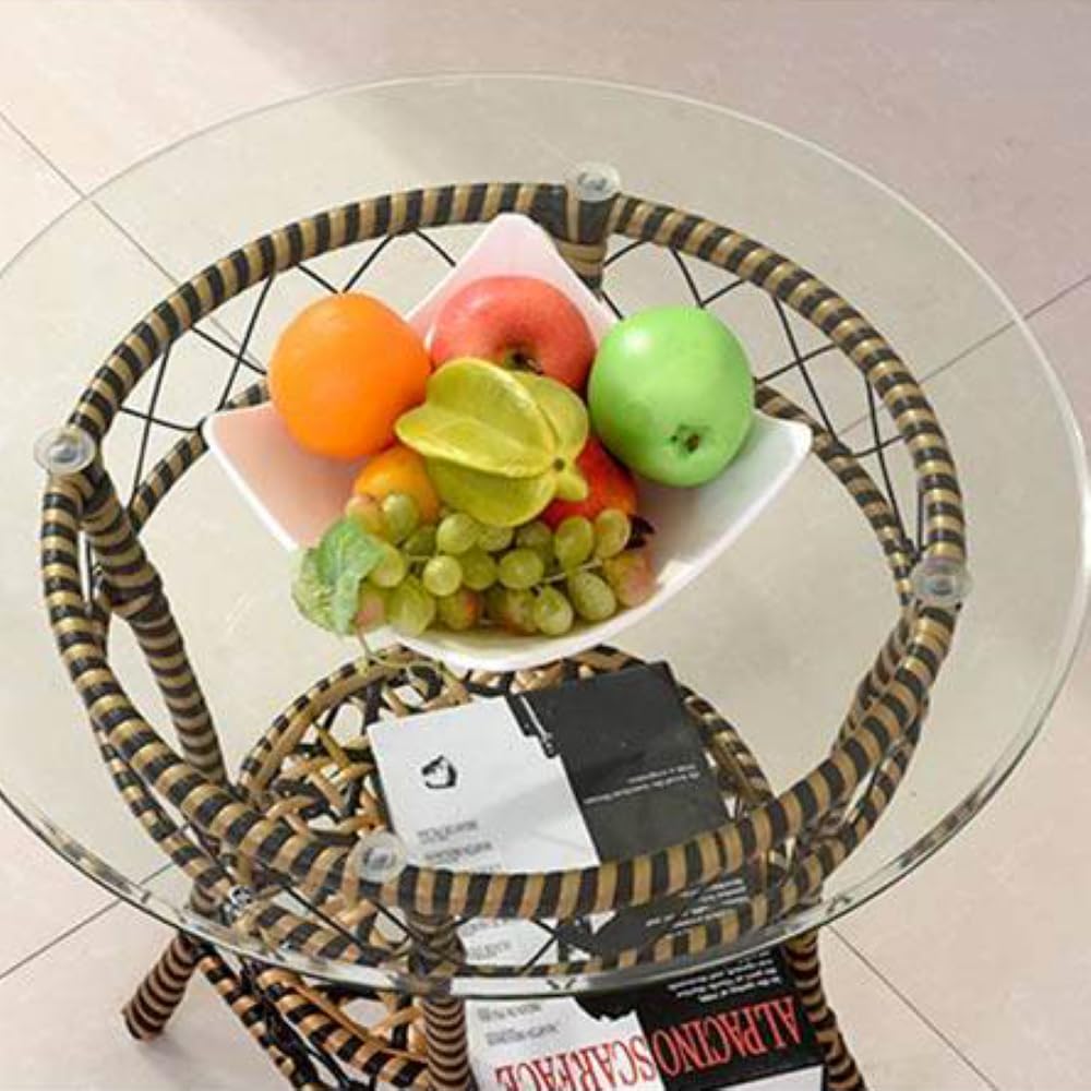 52 Inch Round Tempered Glass Table Top - Durable Thick Replacement for Dining & Patio Tables - Perfect for Living Room, Restaurant, Outdoor & Indoor Use