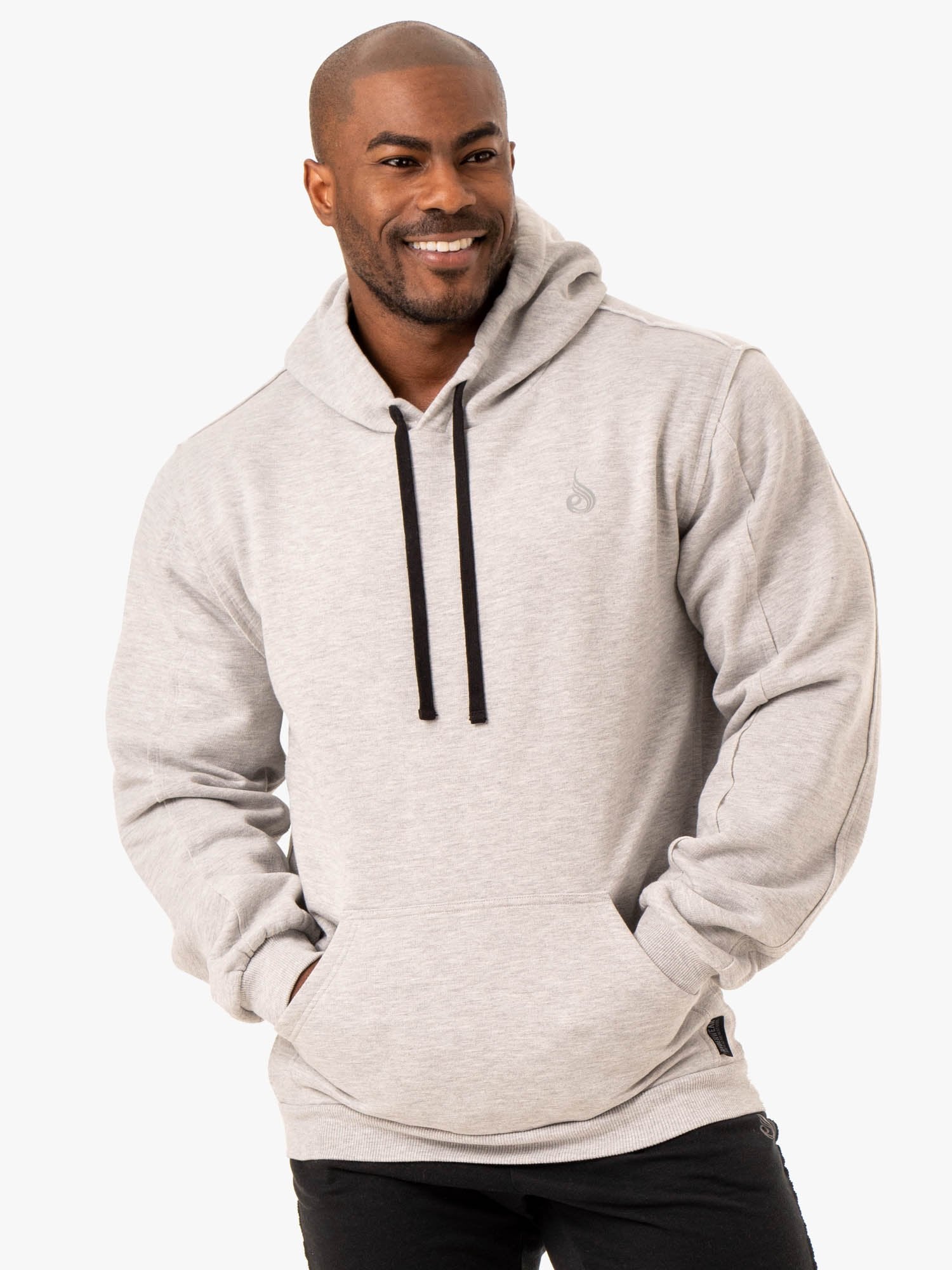 Force Pullover Hoodie for Men & Women - Soft & Comfortable Grey Marl Sweatshirt - Perfect for Gym, Running & Casual Wear