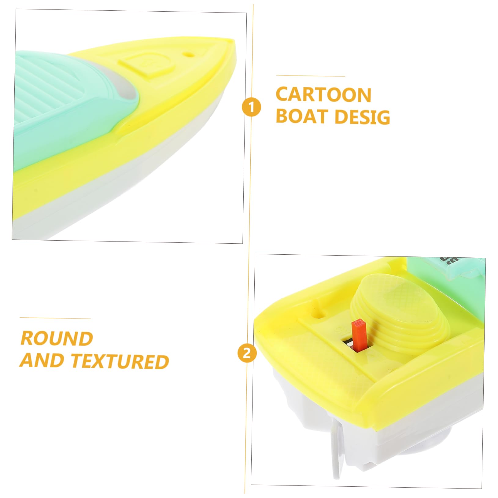 FAVOMOTO 4 Pack Bath Speed Boat Toys - Waterproof Plastic Bathtub Boats for Kids, Fun Shower & Pool Floating Toys for Toddlers - Perfect for Bathtime Play, Swimming Pool Games and Outdoor Water Activities