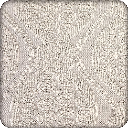 Beige Flower Jacquard