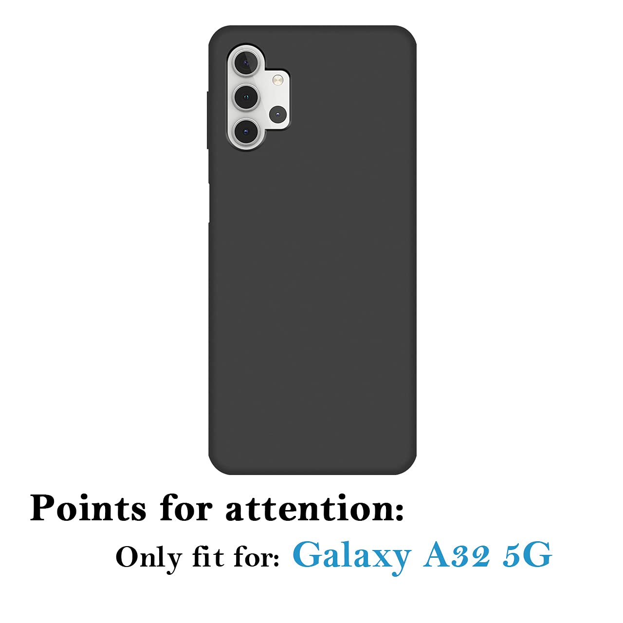Custom Samsung Galaxy A32 5G Phone Case - Personalized Photo & Text Name - Anti-Scratch Shock-Resistant Soft TPU Protective Cover (Black) - Perfect for Everyday Use, Travel & Gifts