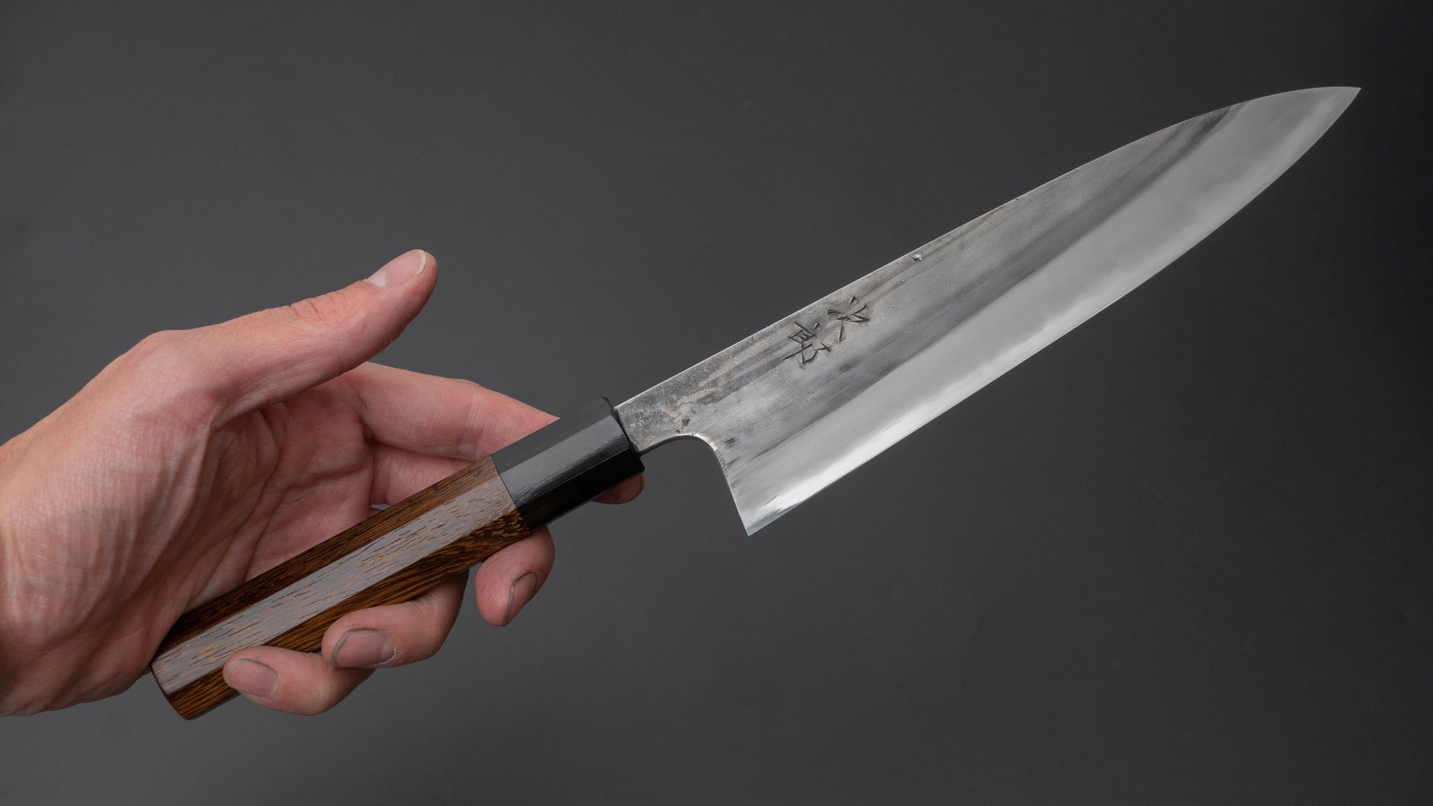 Jiro Tsuchime Petty Knife 180mm - Japanese High Carbon Steel Blade with Taihei Tagayasan Handle (#532) - Perfect for Slicing, Dicing & Precision Kitchen Tasks